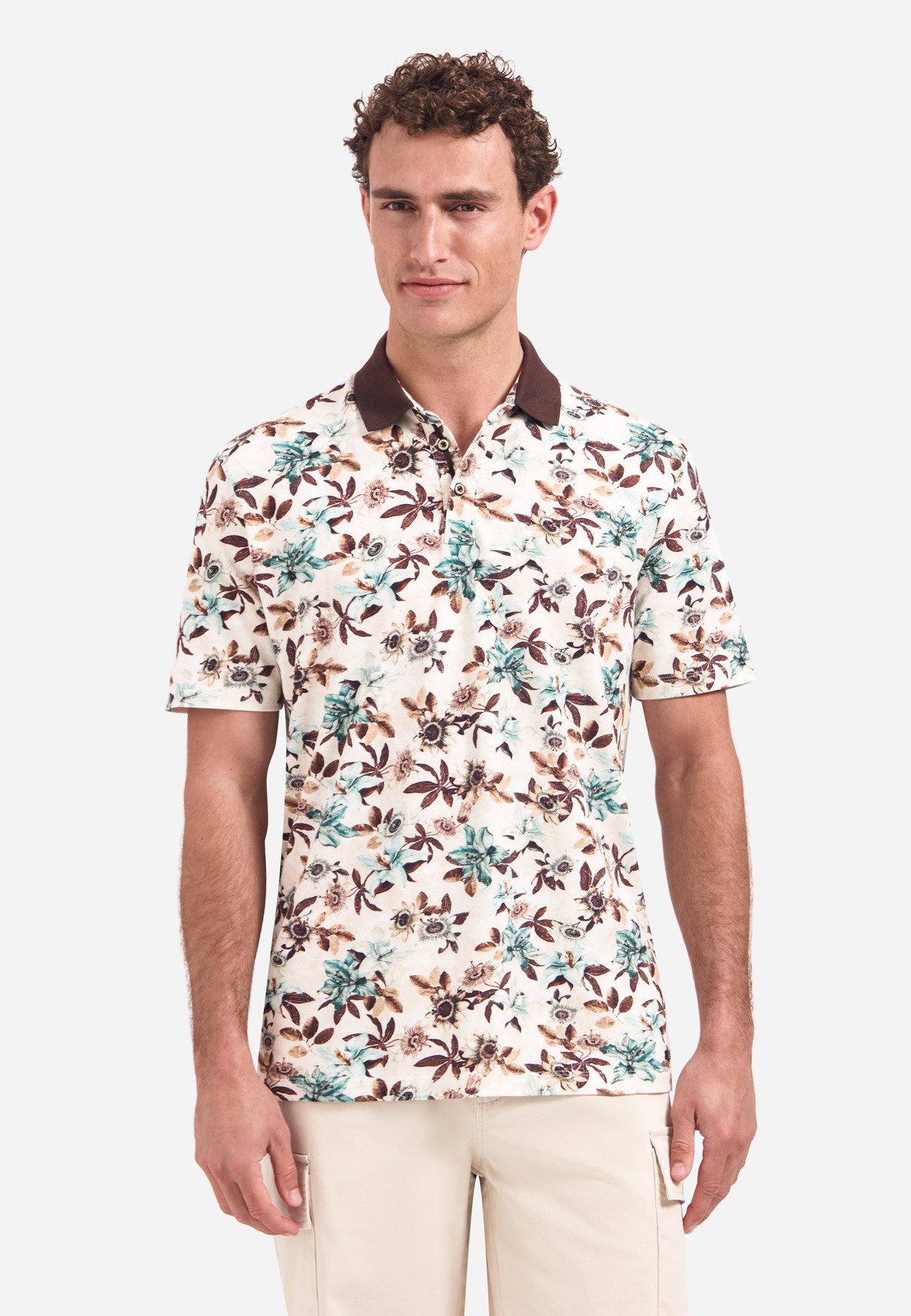 NO EXCESS Poloshirt Polo Short Sleeve Printed