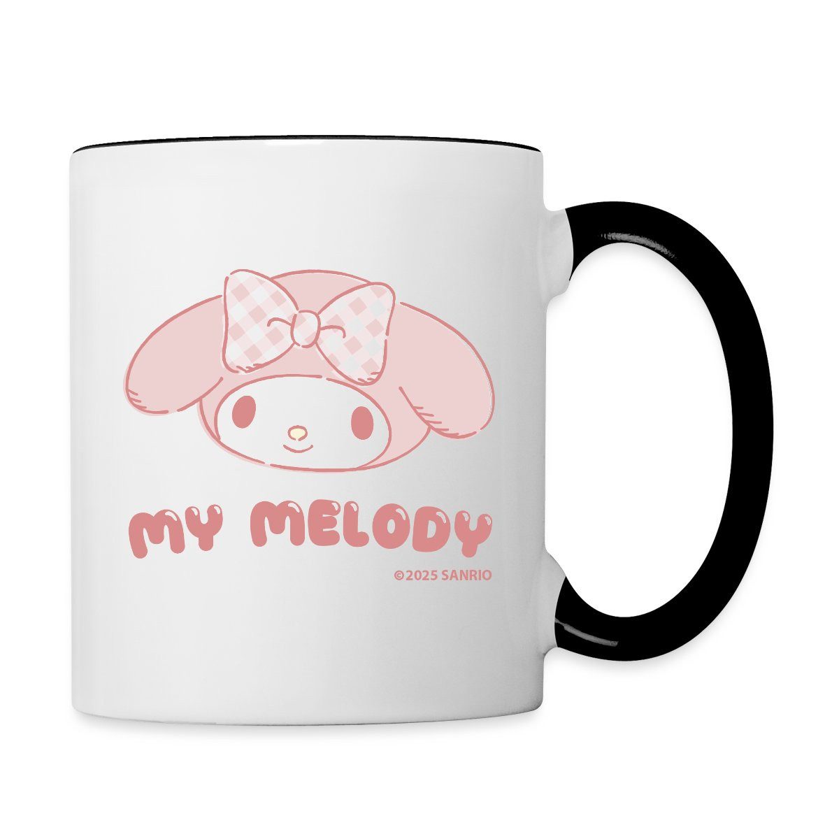 Spreadshirt Tasse My Melody Portrait Tasse Zweifarbig, Keramik