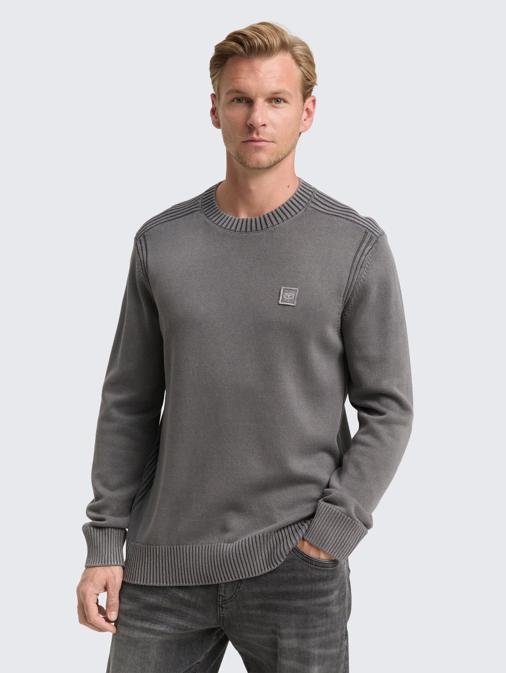 TOM TAILOR Strickpullover Pullover & Strickjacken Strickpullover im Washed- günstig online kaufen
