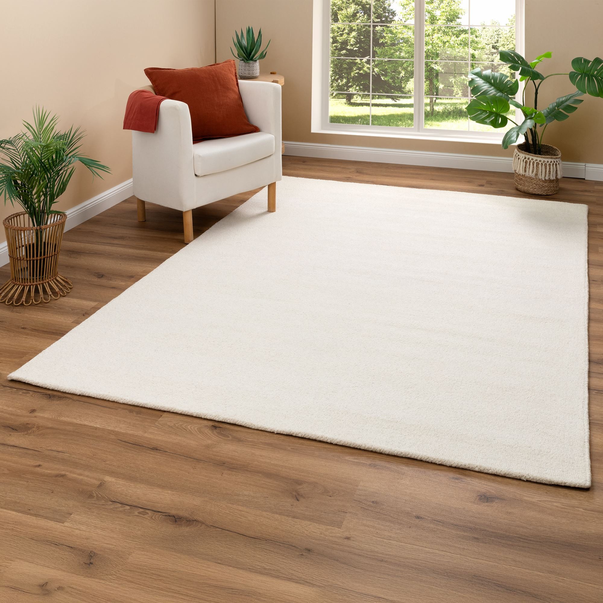 Steffensmeier Teppich Brisbane, Rechteckig, Kurzflor Teppich, Wohnzimmer günstig online kaufen