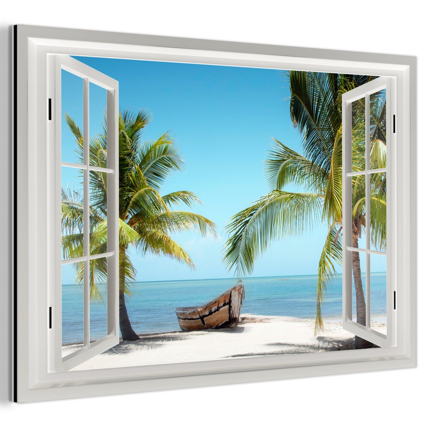 MuchoWow Metallbild Aussicht - Strand - günstig online kaufen
