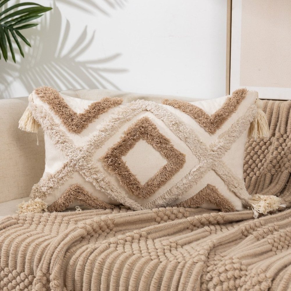 BYSURE Kissenbezug F13WH00115, (2 Stück), Boho Dekokissen Kissenbezug günstig online kaufen