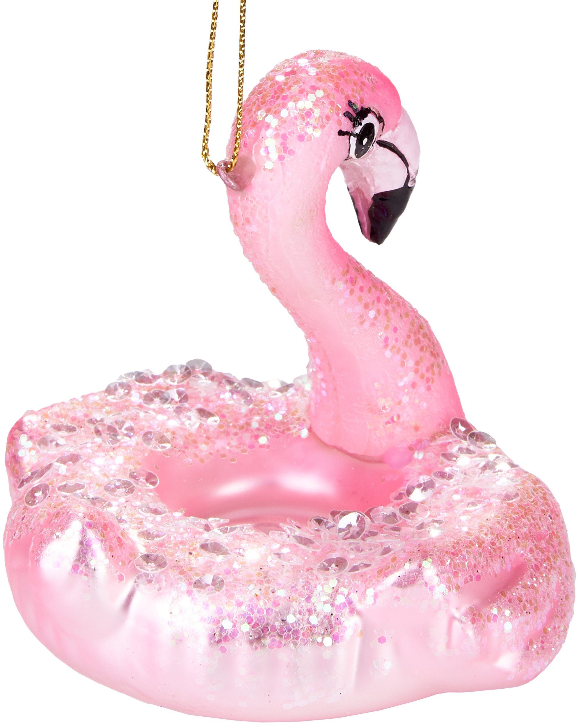BRUBAKER Christbaumschmuck »Handbemalte Weihnachtskugel Flamingo  Schwimmring«, eleganter Weihnachtsanhänger aus Glas, mundgeblasenes Unikat,  lustige Baumkugel - 9 cm online kaufen | OTTO