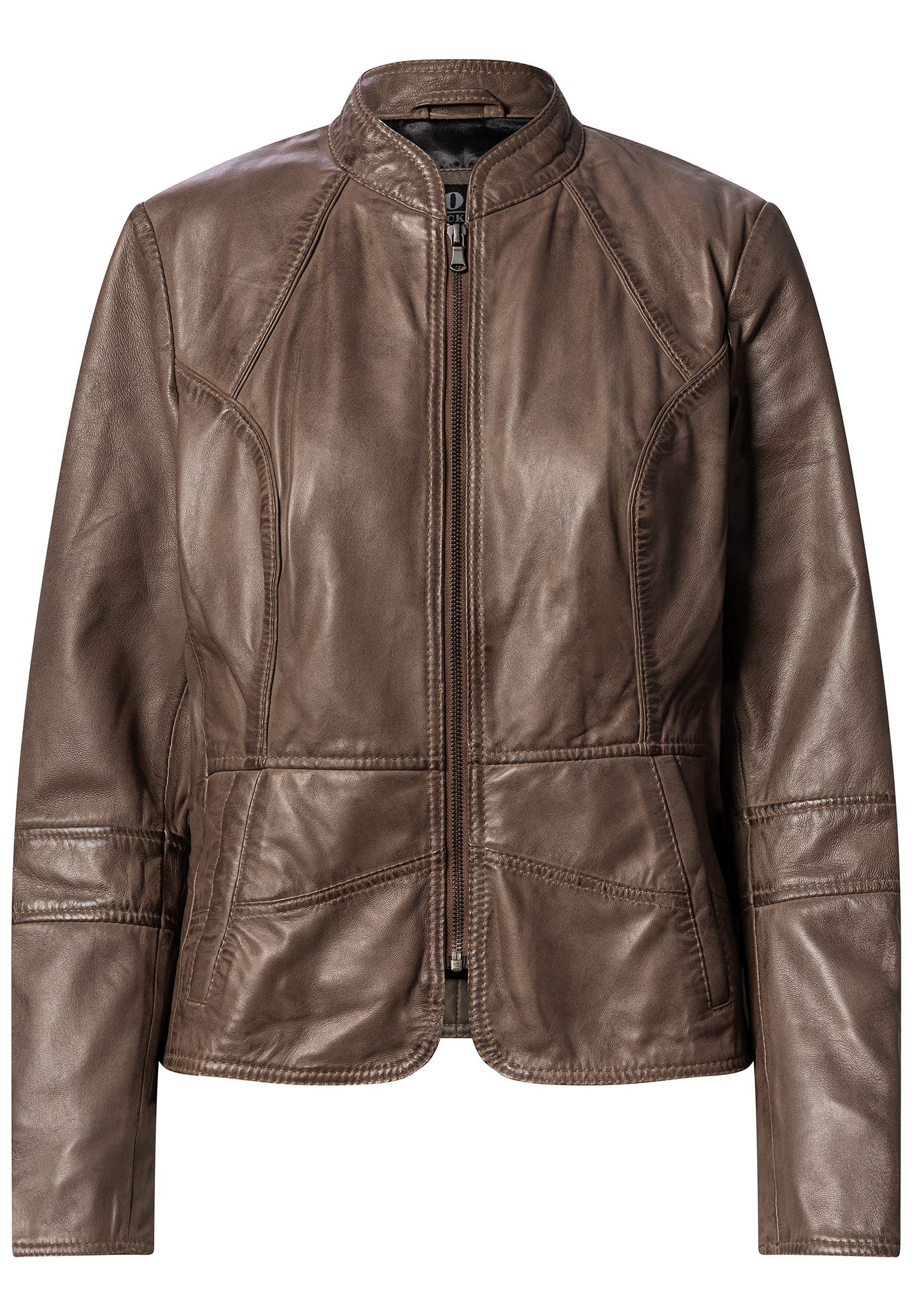 CBL Lederjacke MQ-44939 mit stehkragen günstig online kaufen