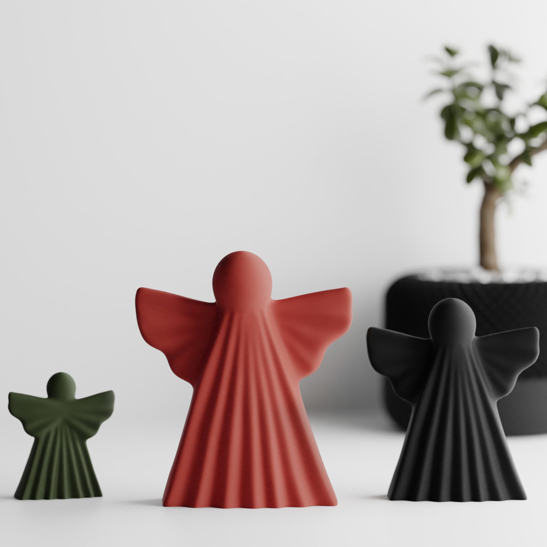 Shapes - Decorations Engelfigur Deko Engel 3er Set – moderne Weihnachtsdekoration (Spar-Set, 3er-Set), Weihnachten