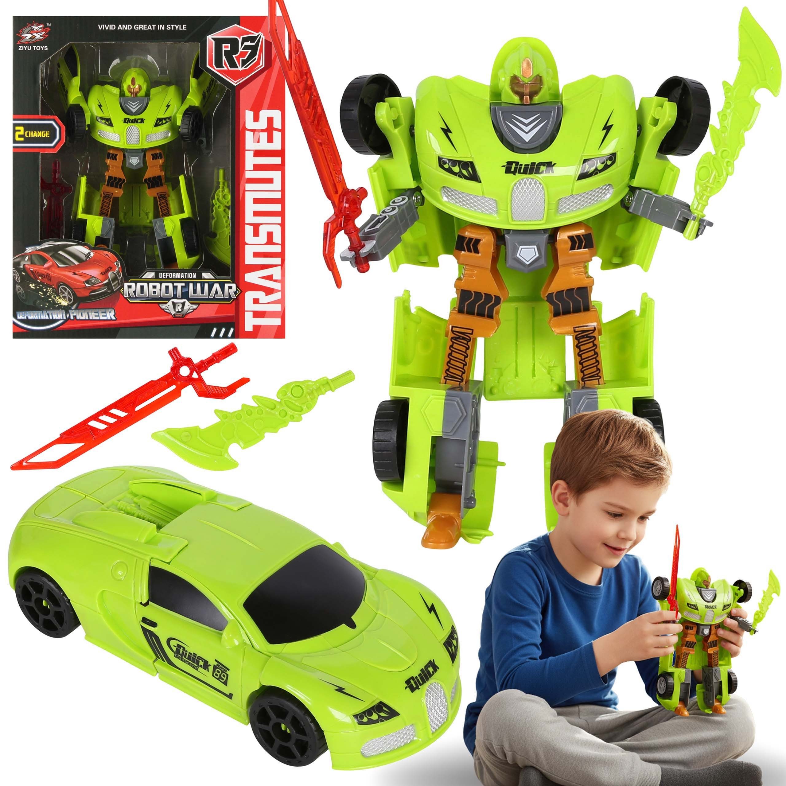 Sarcia.eu Spielzeug-Auto Roboter Auto 2in1, grünes günstig online kaufen