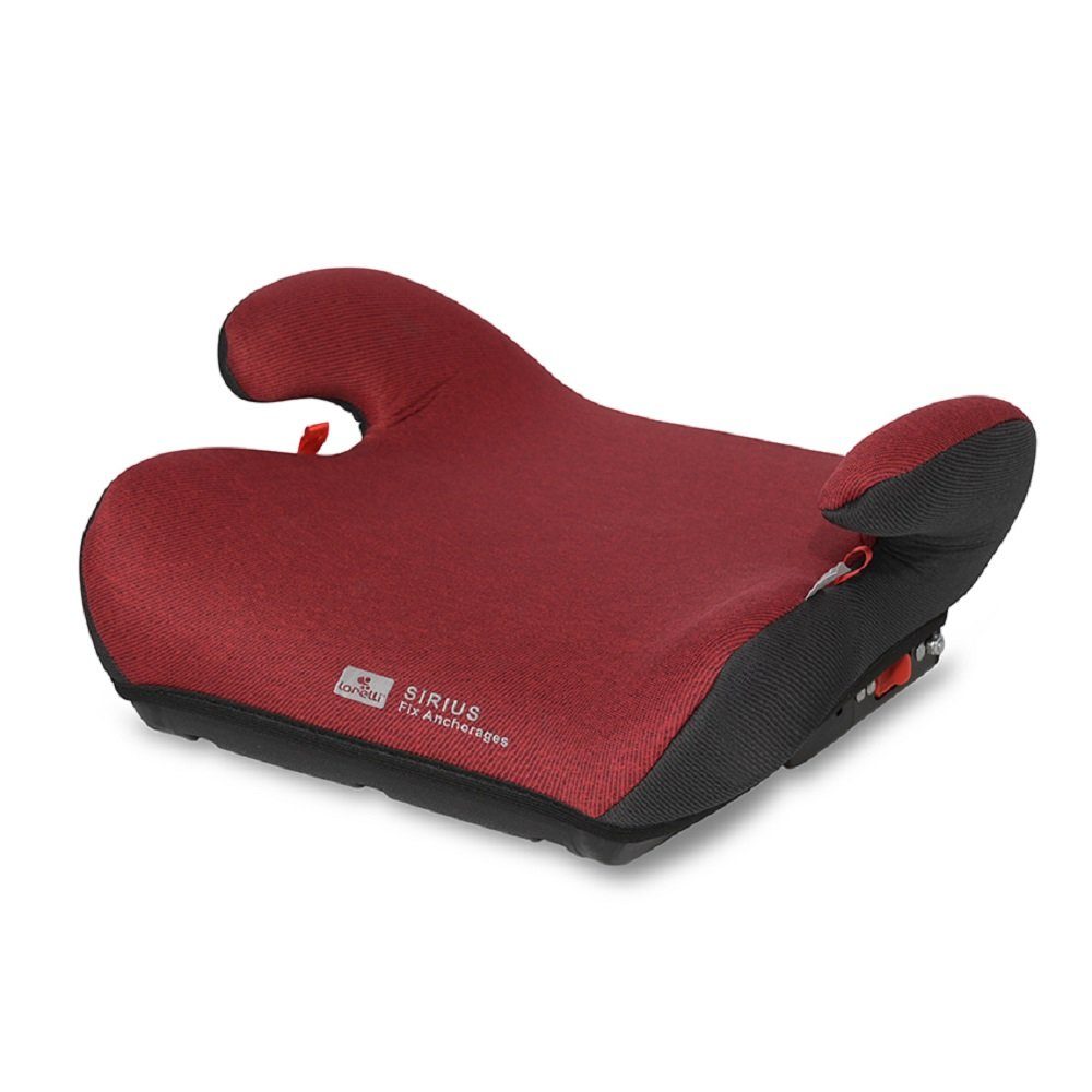 Lorelli Kindersitzerhöhung Bezug Isofix 36 (22 kg, Armlehne Gruppe rot abnehmbar - Sirius Sitzerhöhung 36kg) 3, bis