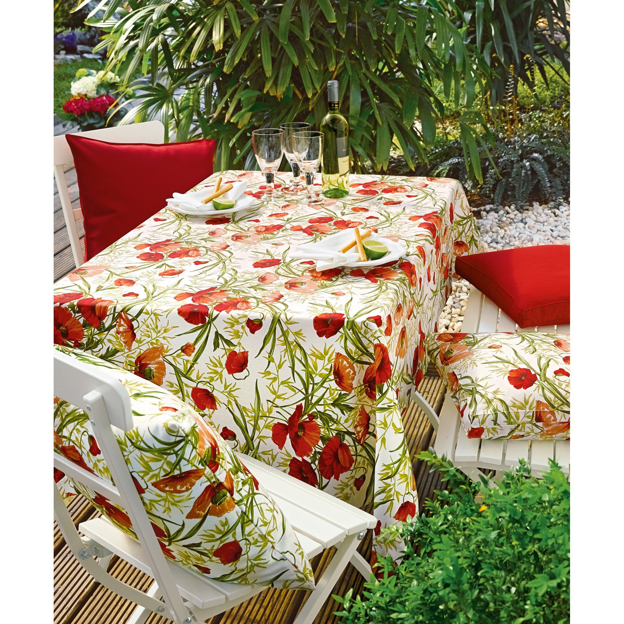sander table + home Mitteldecke Mitteldecke, Baumwolle Blumen/Motiv