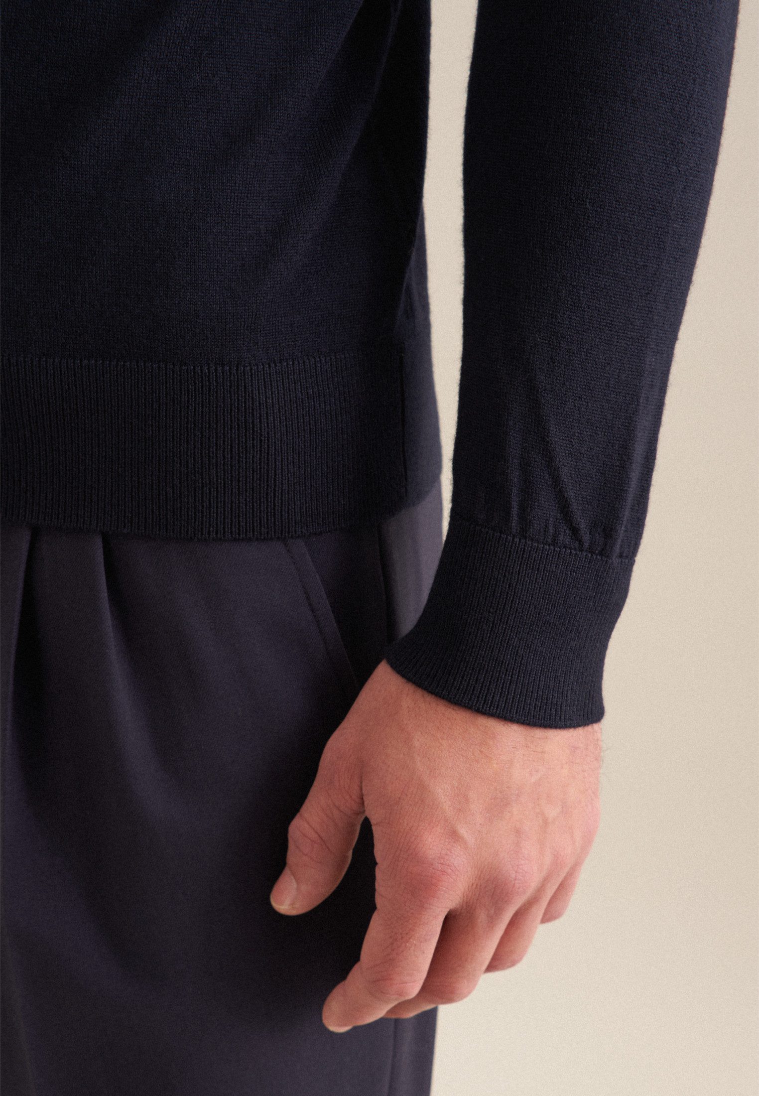 seidensticker Pullunder Schwarze Rose 1/1 Rundhals Uni