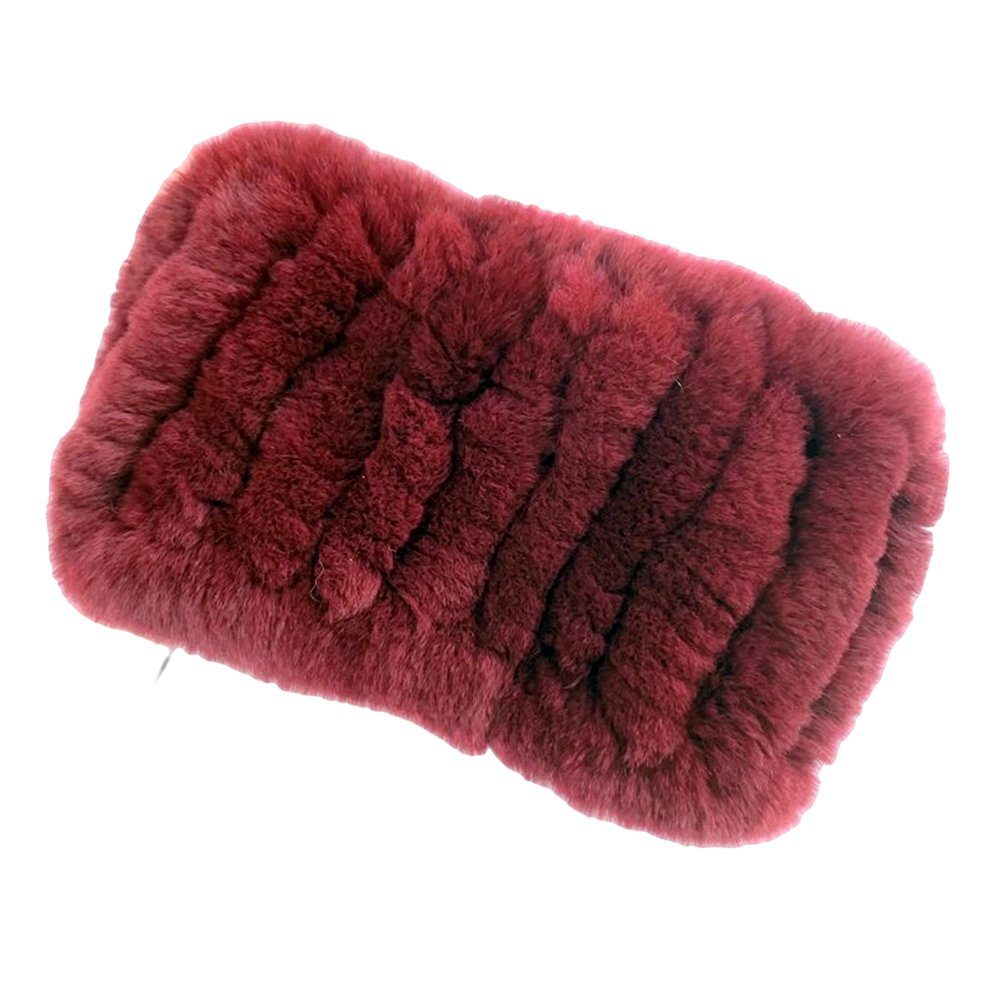 Blusmart Modeschal Damen-Winter-Stirnbandschal, Zwei-in-eins, Winddicht, Wärmend wine red