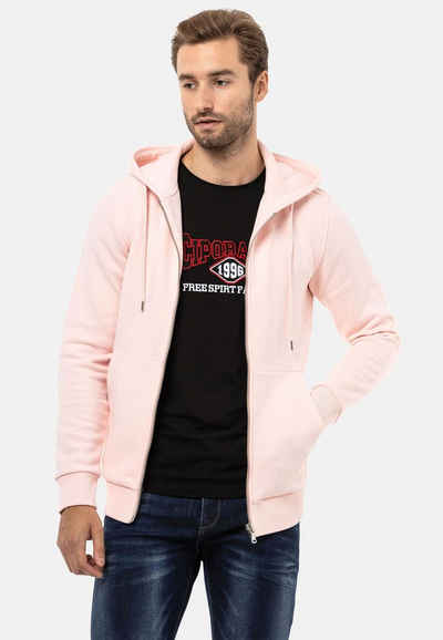 Cipo & Baxx Sweatjacke mit angenehmer Kapuze