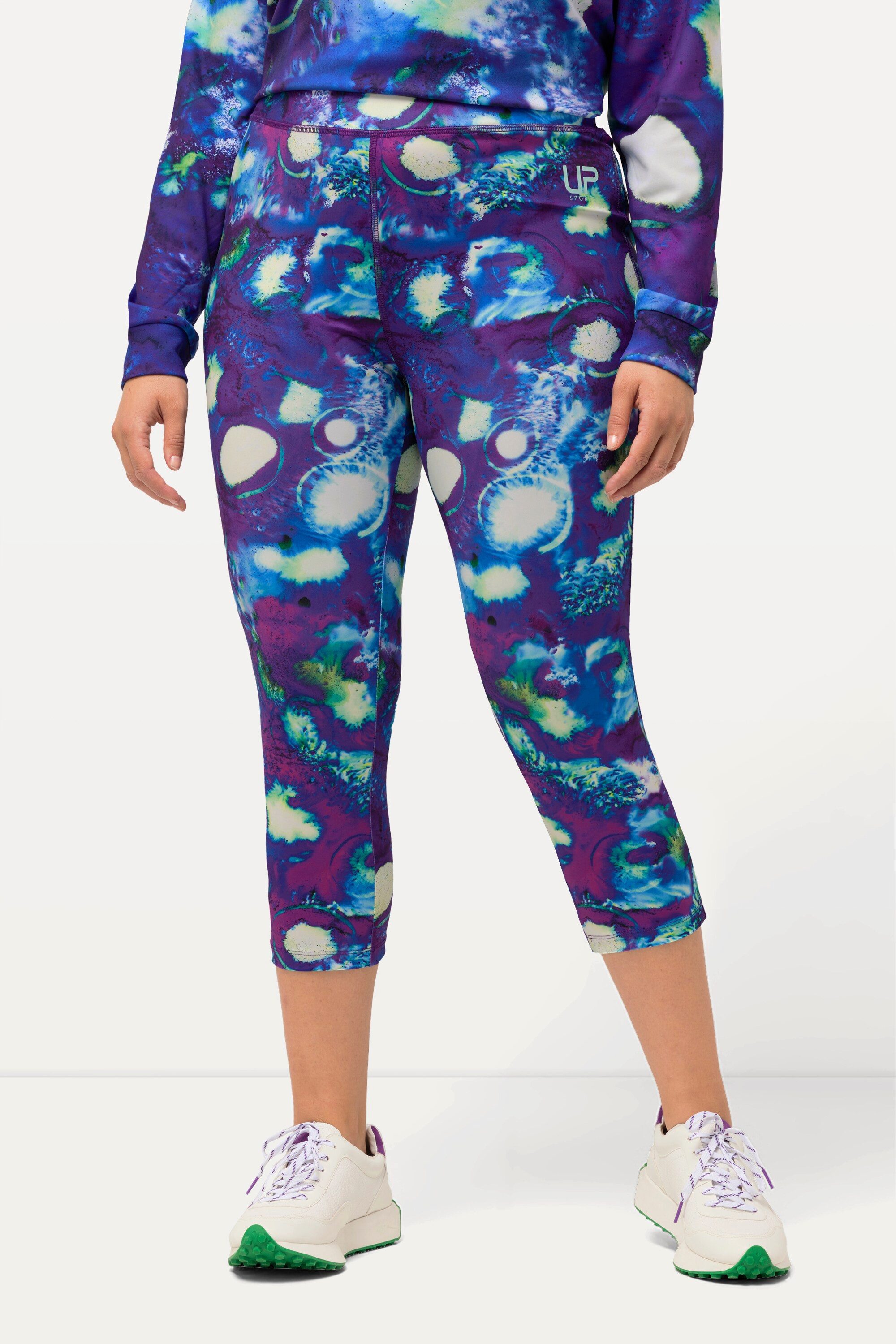 Leggings 3/4-Funktionsleggings Zipptasche High Waist