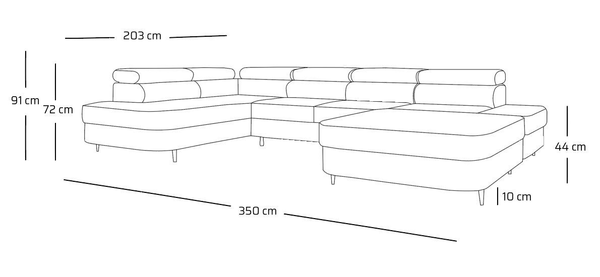 NEXT COLLECTION Ecksofa Priam U, mit günstig online kaufen