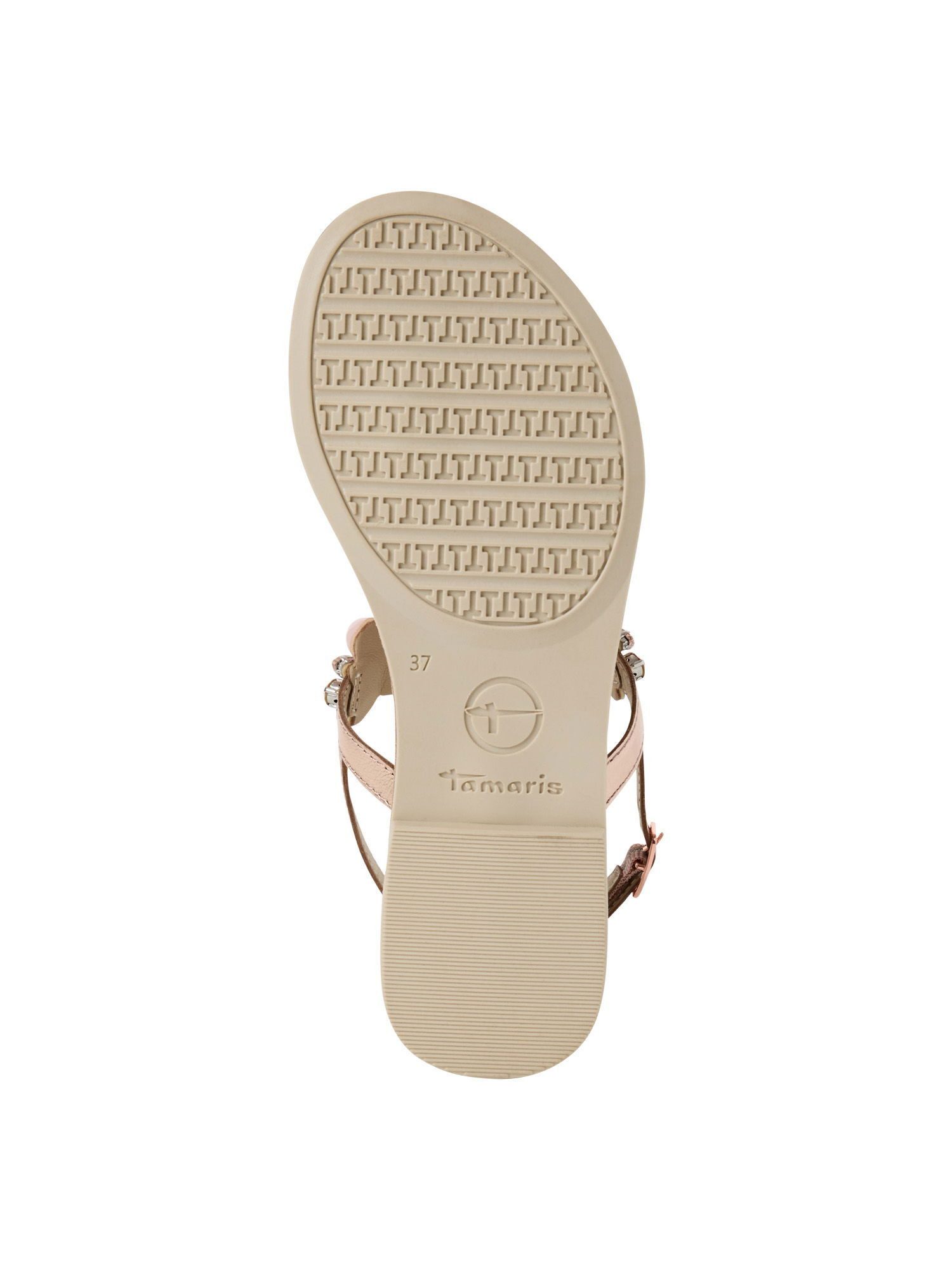 Tamaris TOUCH-IT mit Blockabsatz kein Absatz 1-28163-42 T-Strap-Sandale TOUCH-IT