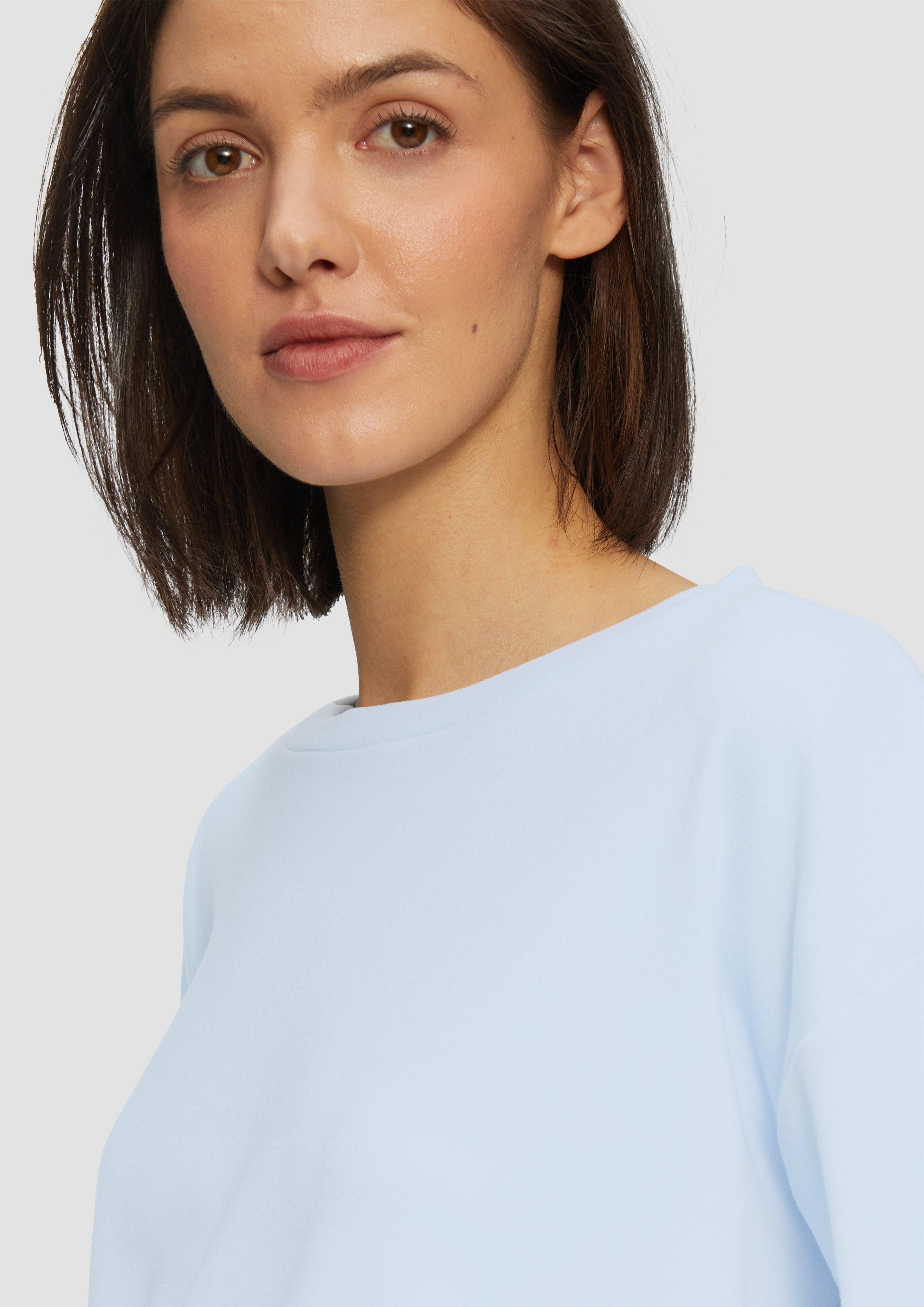 s.Oliver Sweatshirt Sweatshirt mit Faltendetail am günstig online kaufen