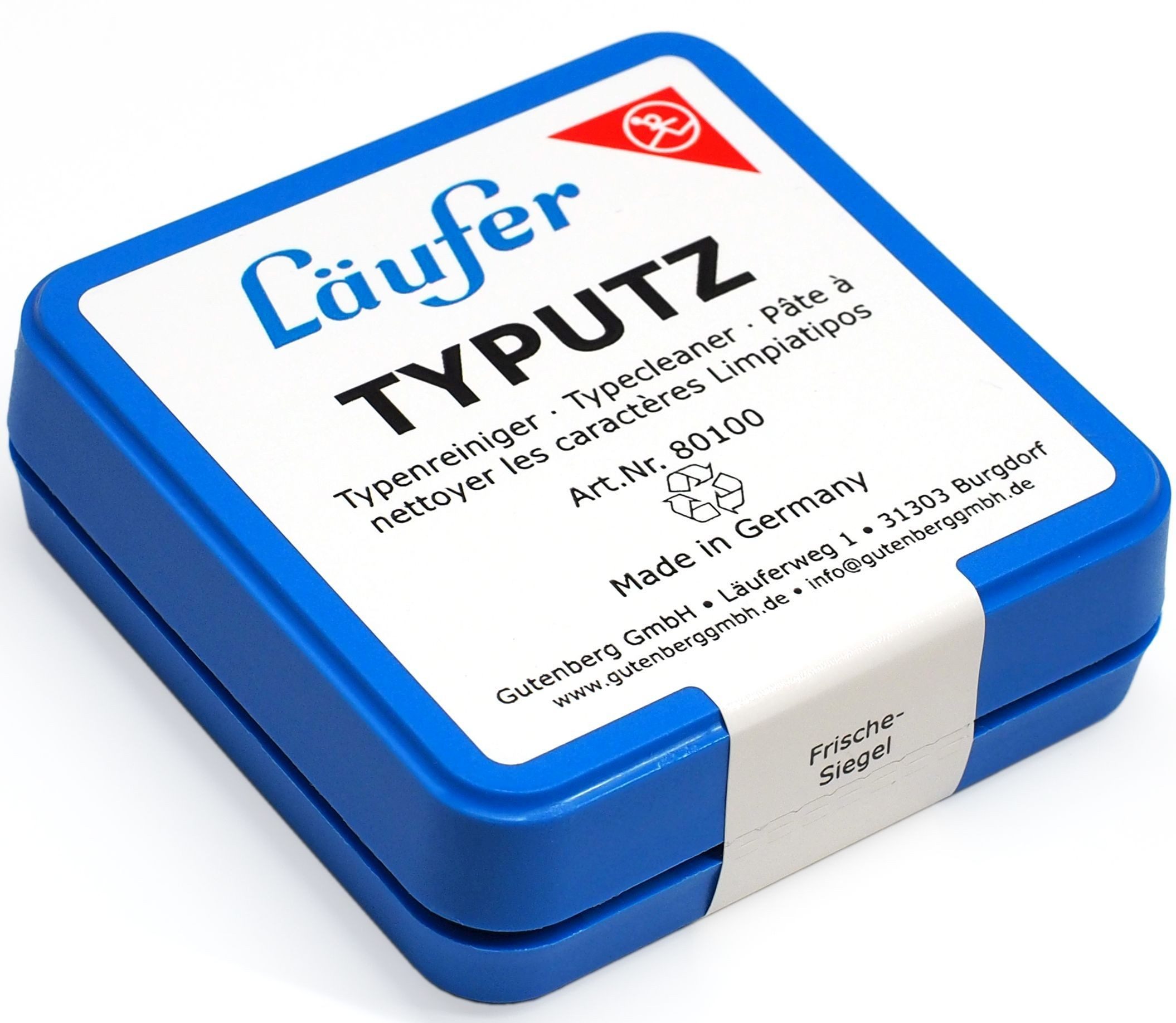 Läufer Stempel Typenreiniger Typutz 57x57x10mm grün