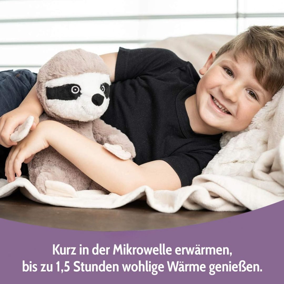 Habibi Plush Wärmekissen Habibi Plush Wärmetier Stofftier 1947 Faultier, herausnehmbare Hirsefüllung