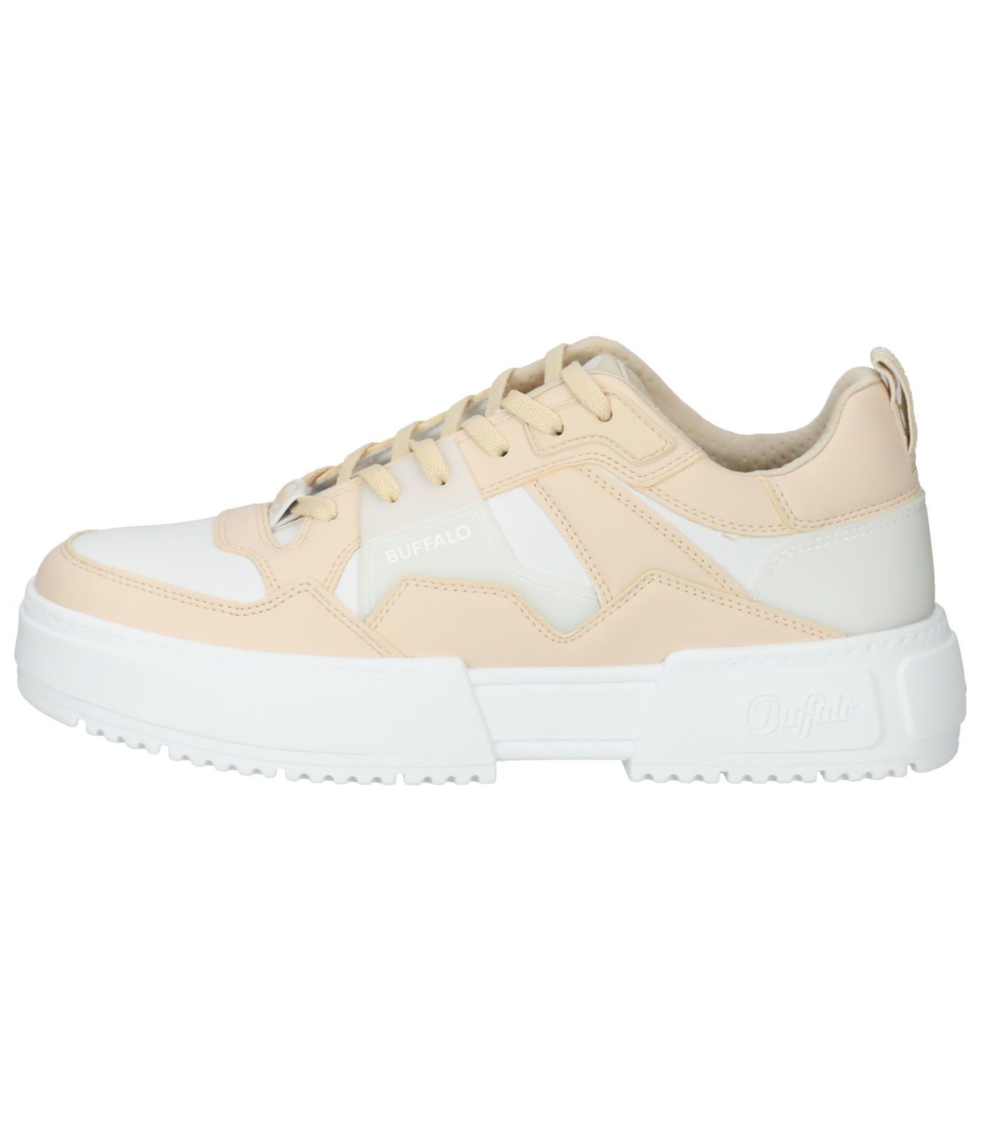 Buffalo Sneaker Lederimitat Sneaker Cream