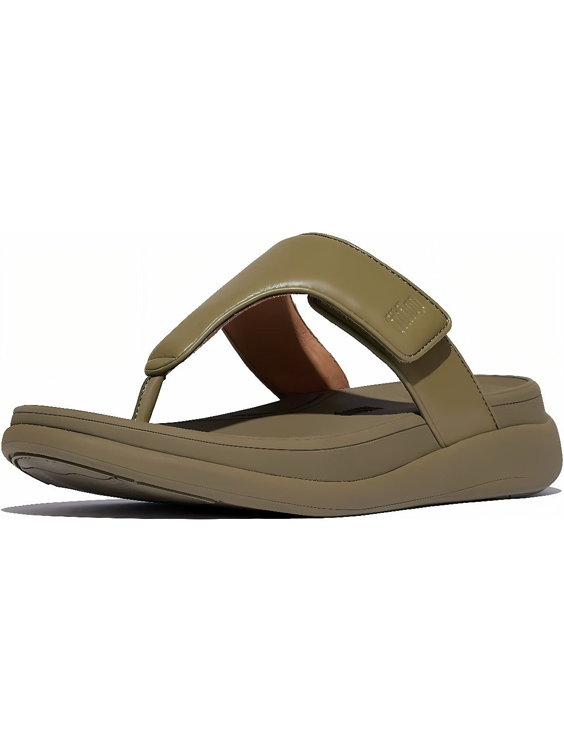F-Mode GO Adjustable Flatform Toe-Post Sandals Sandale