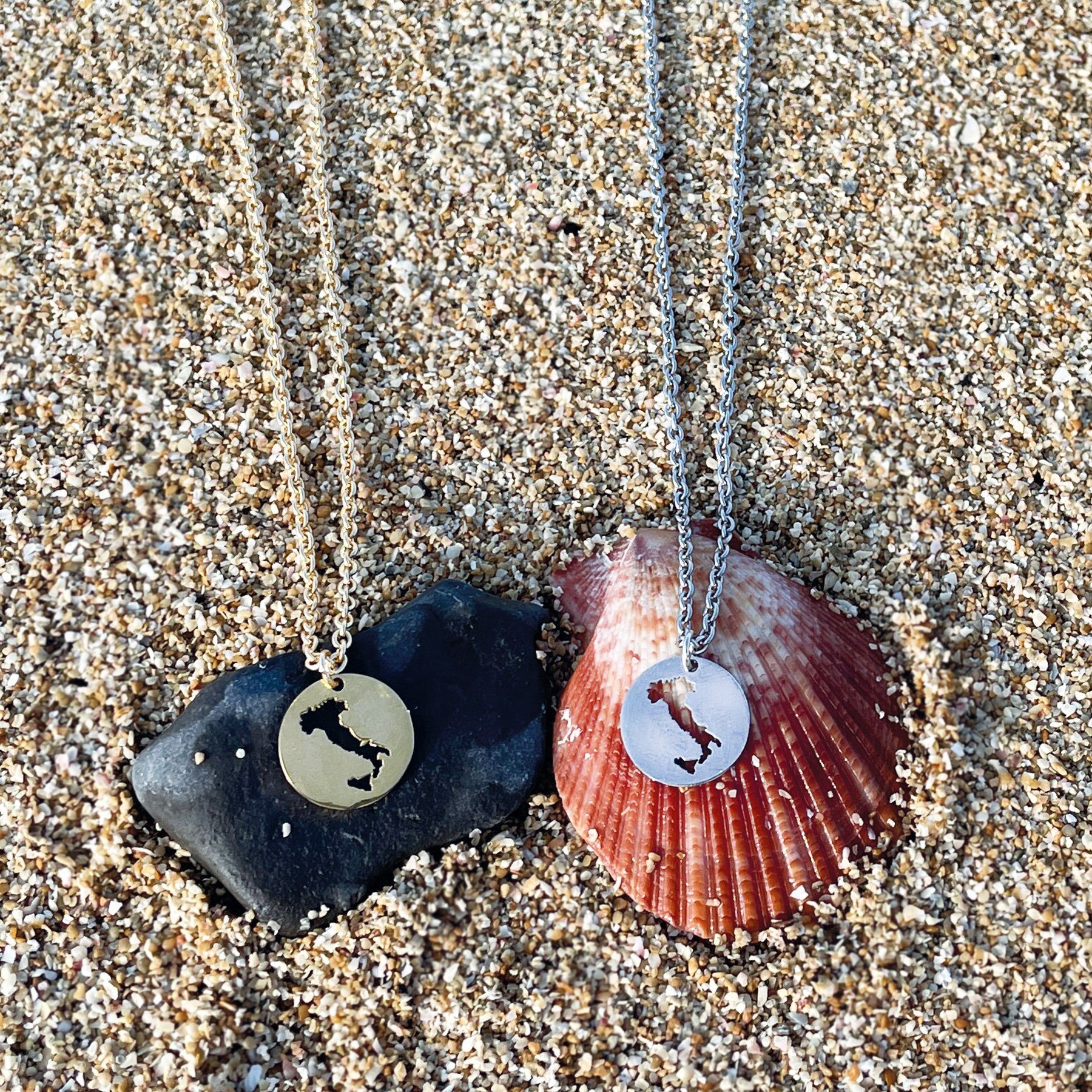 DAHEIM Kette mit Anhänger Halskette Italien (vergoldet), - filigrane Kette günstig online kaufen