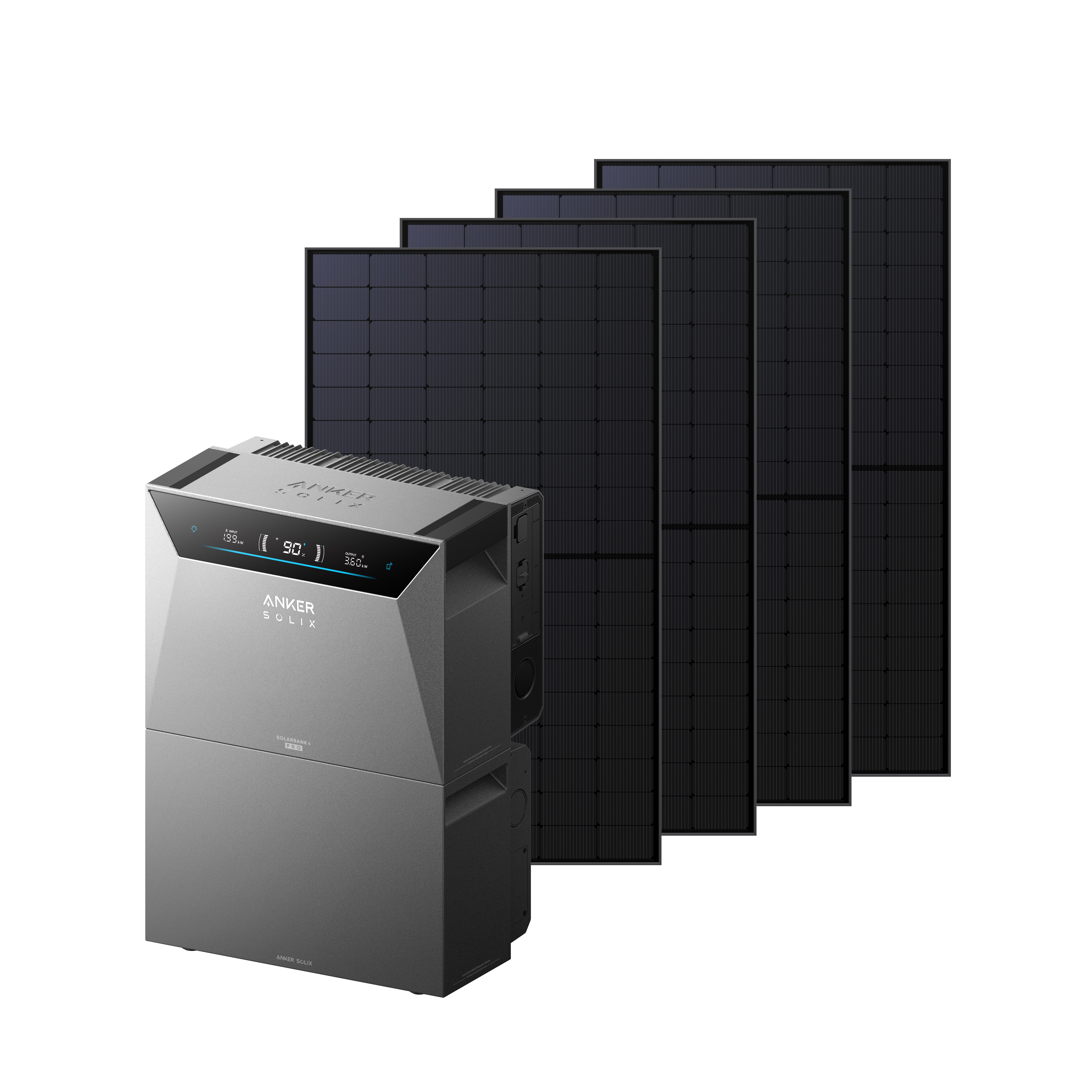 Anker Stromerzeuger Anker SOLIX Solarbank 4 Pro, 5000W, 4 MPPT, 30kWh, Plug & Play, (6-tlg)