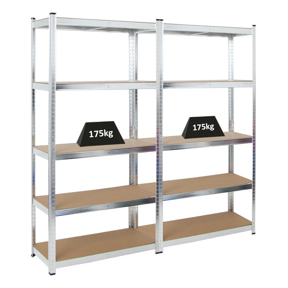 PROREGAL® Schwerlastregal MegaDeal 2x Kellerregal GORILLA 180x90x40cm Fachl günstig online kaufen