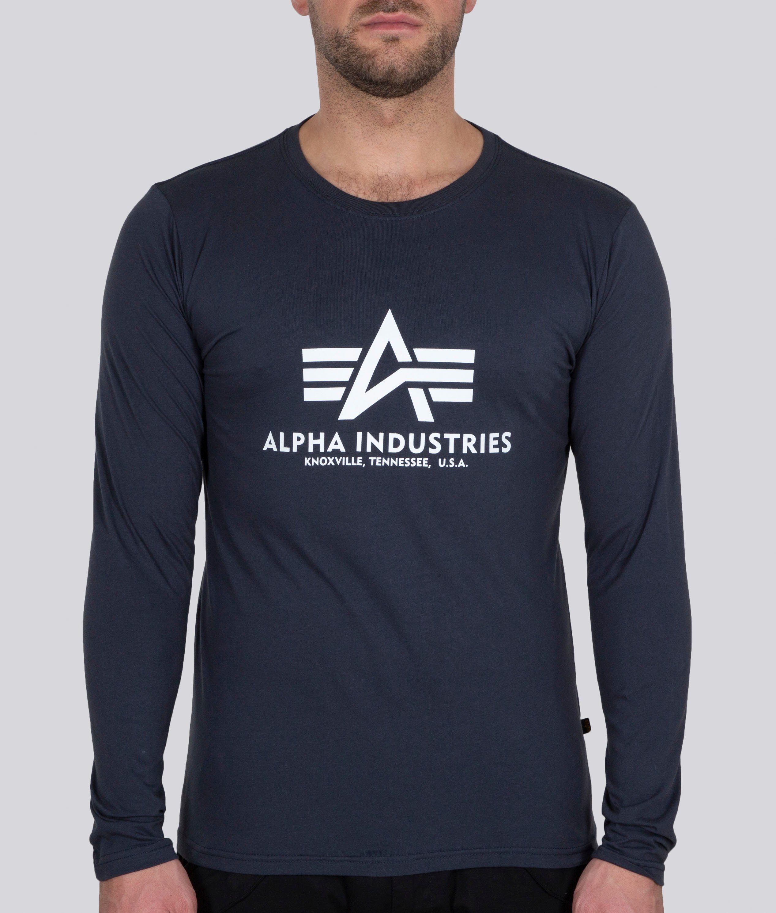 Alpha Industries Langarmshirt BASIC T navy - LS