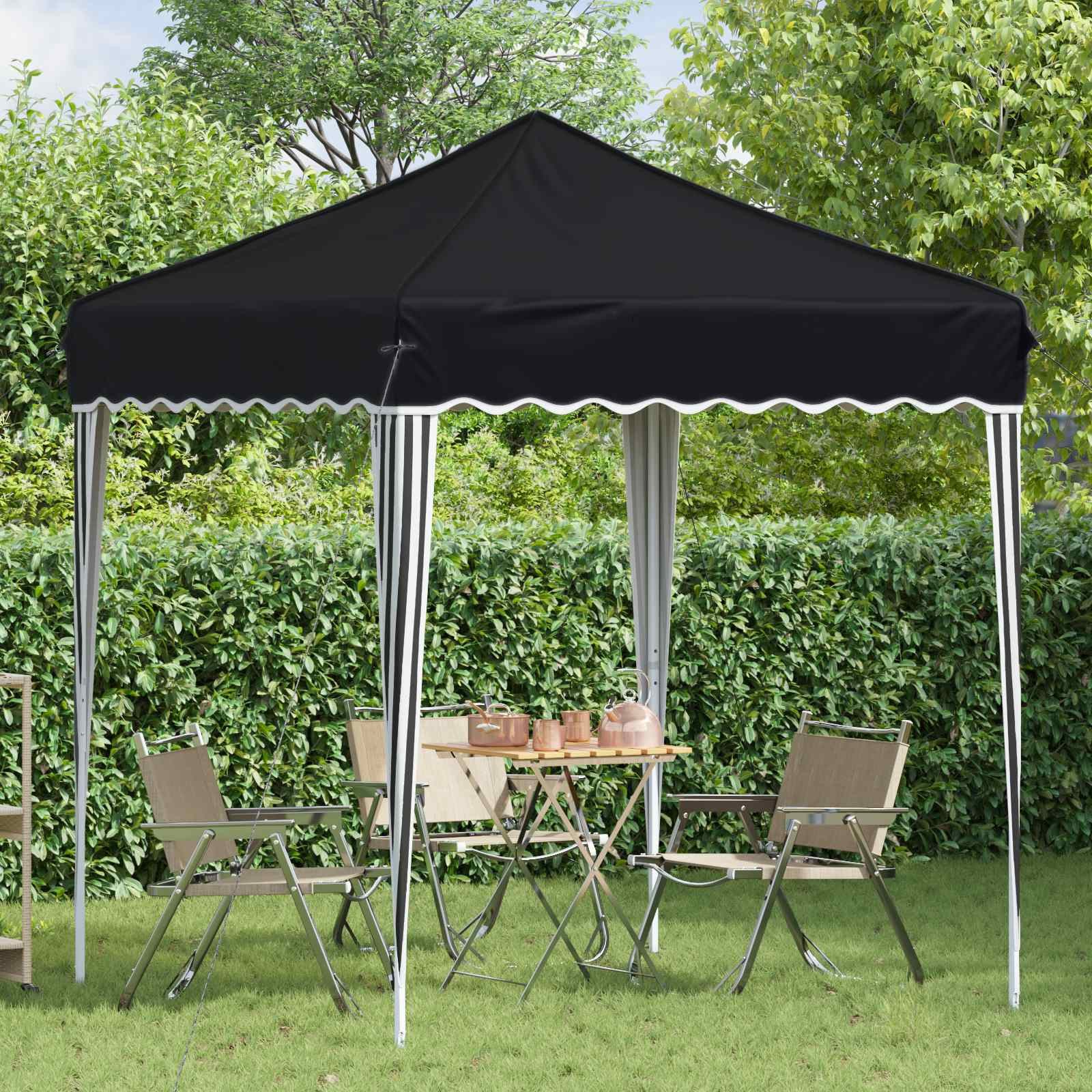 vidaXL Partyzelt Pop-up Partyzelt 195 x 195 x 245 cm Anthrazit Oxford-Stoff
