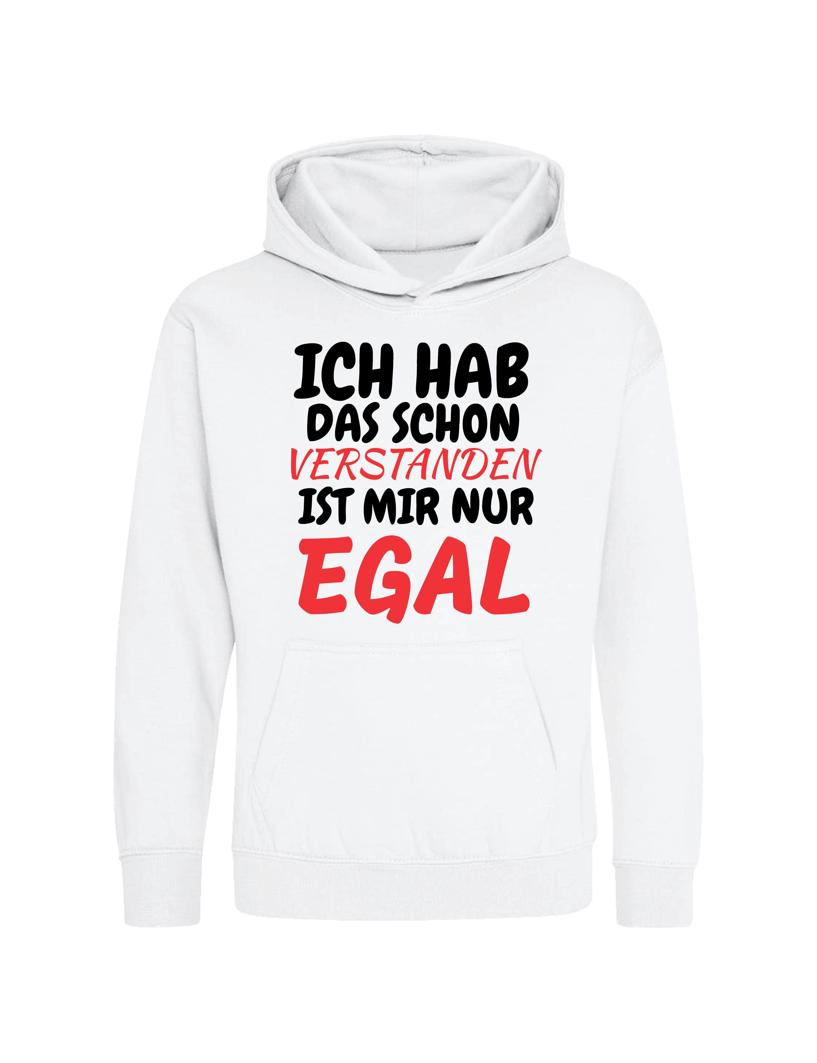 Youth Designz Kapuzenpullover Verstanden Egal Kinder Hoodie Pullover mit witzigen Aufdruck Statement mit lustigen Print für Jungen und Mädchen als Geschenk