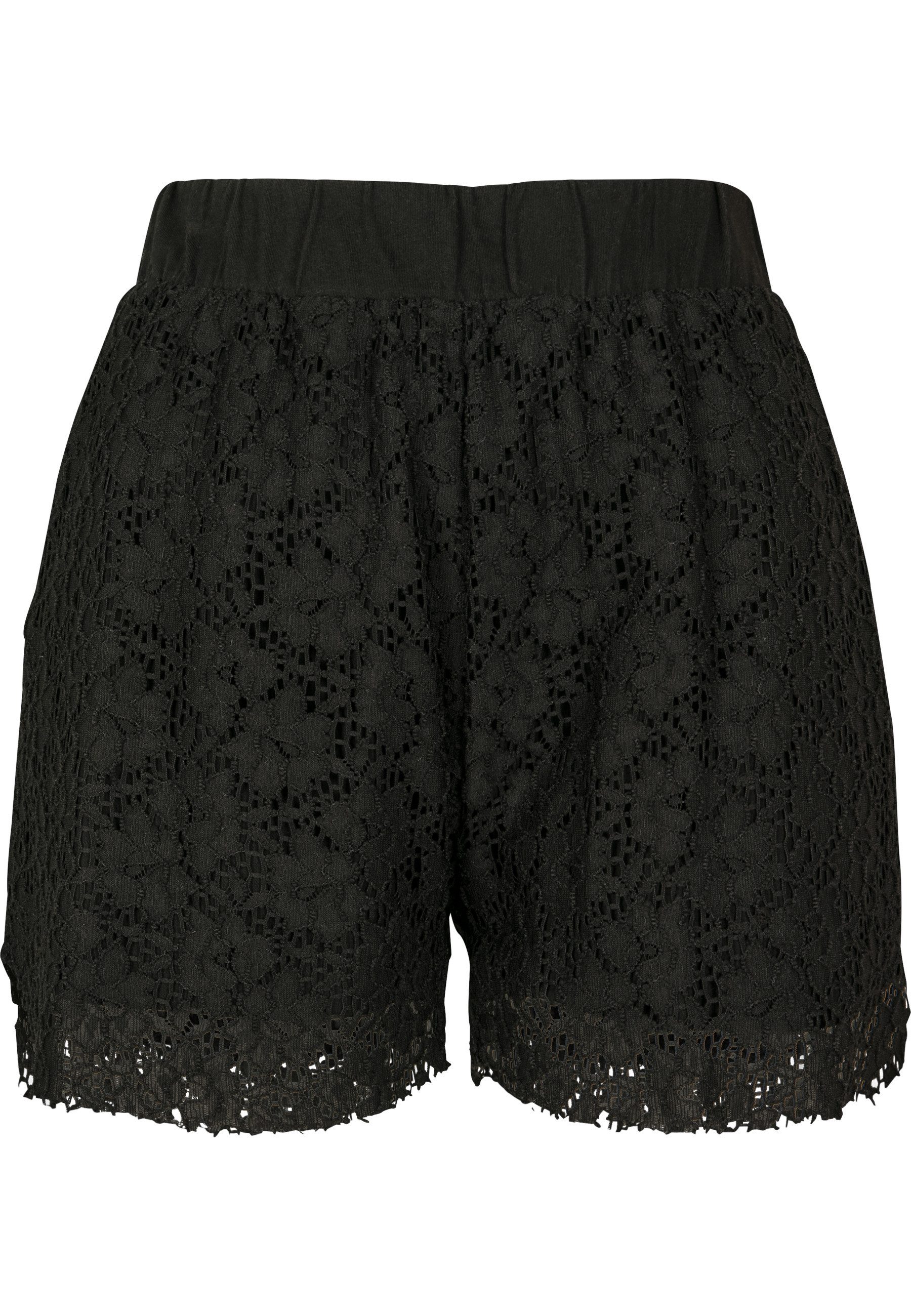 URBAN CLASSICS Stoffhose Urban Classics Damen Ladies Laces Shorts (1-tlg)