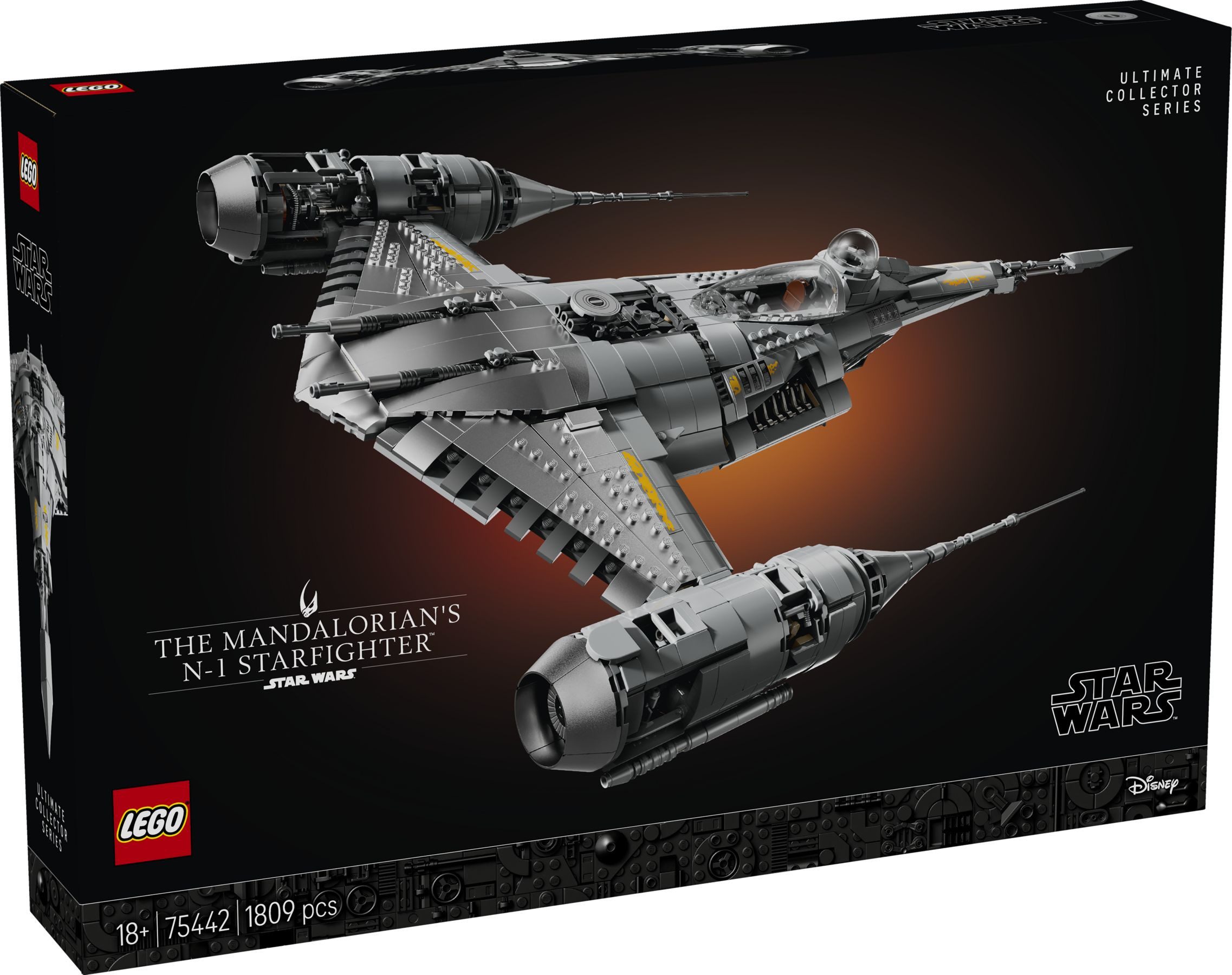 LEGO® Star Wars 75442 N-1 Starfighter™ des Mandalorianers Konstruktionsspielsteine, (Set, 1809 Teile)