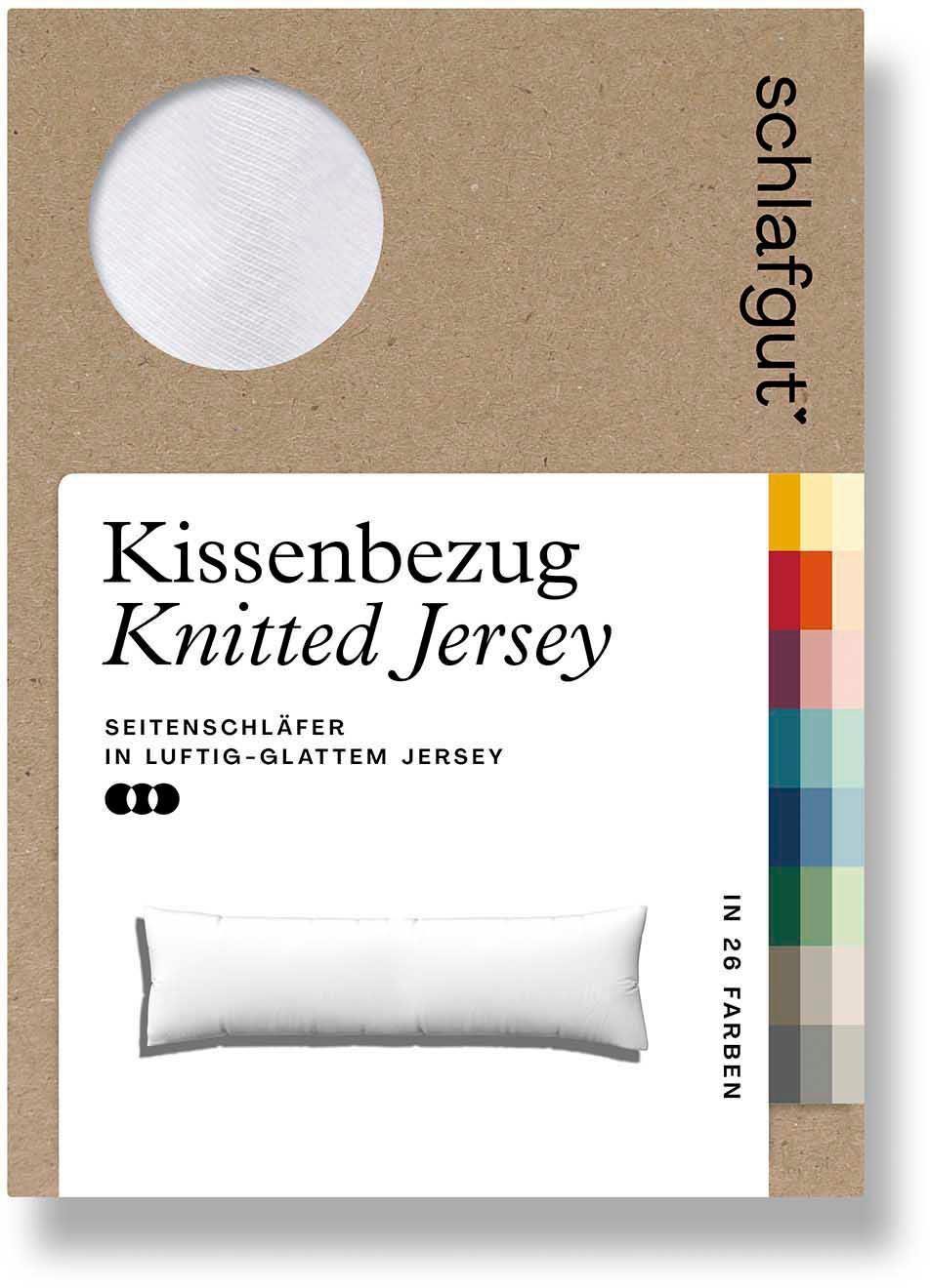 Schlafgut Seitenschläferkissenbezug Pure Seitenschläferkissen, (1 Stück), aus Bio-Baumwolle