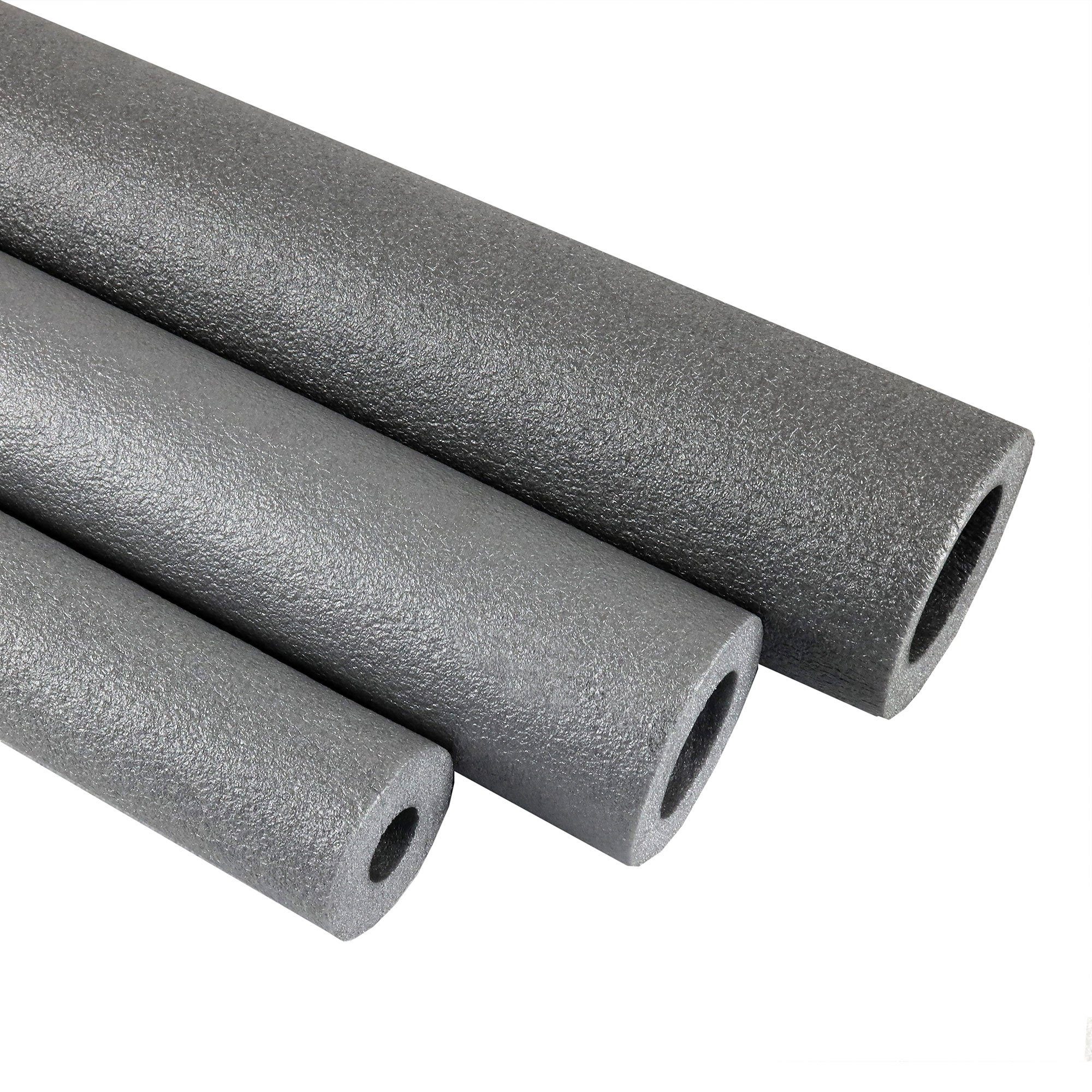 Scorprotect® Steinwolle PE Rohrisolierung angeschlitzt Farbe grau 1 Meter günstig online kaufen