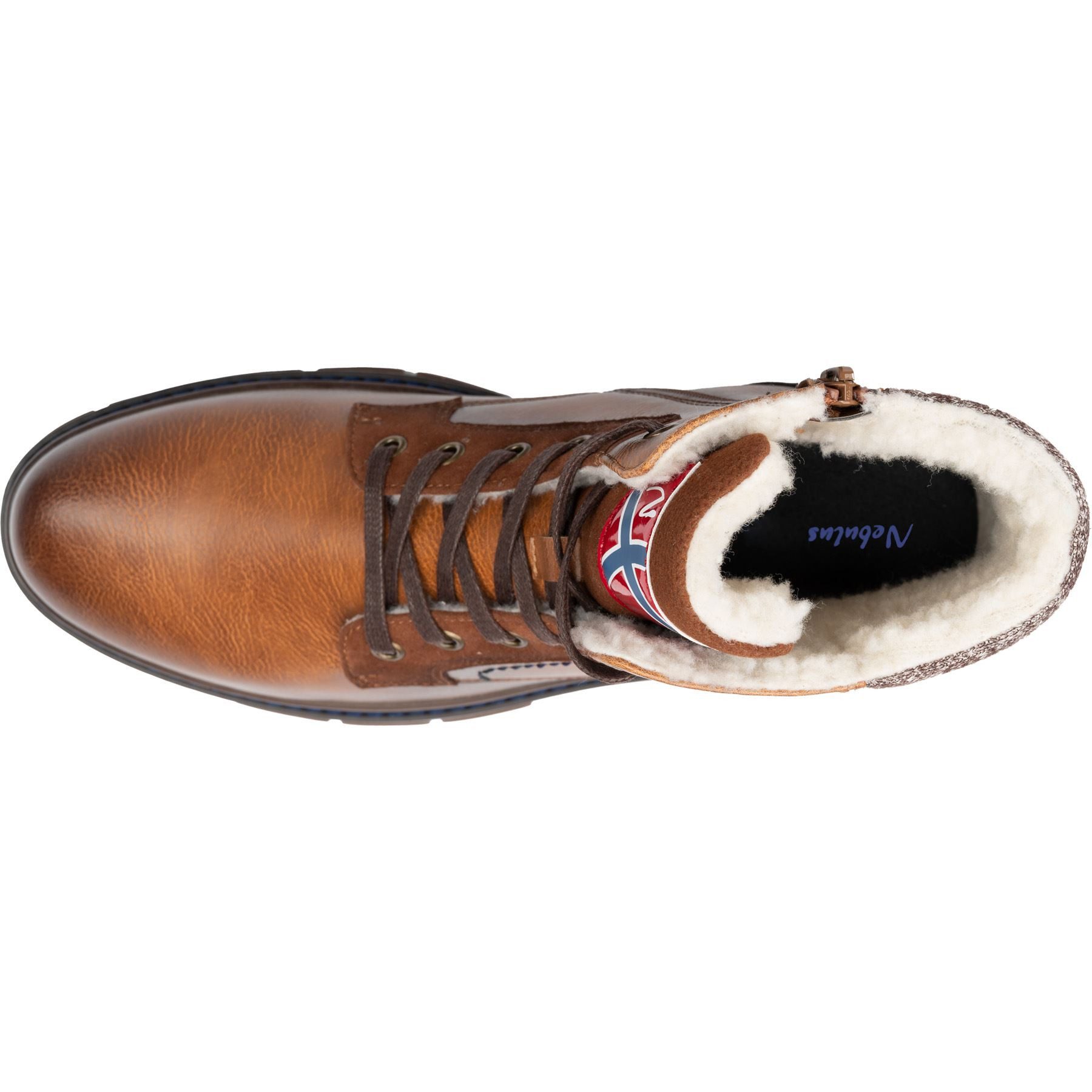 Nebulus LEVI, P5886 - Herren, hellbraun-blau, 45 Winterstiefel