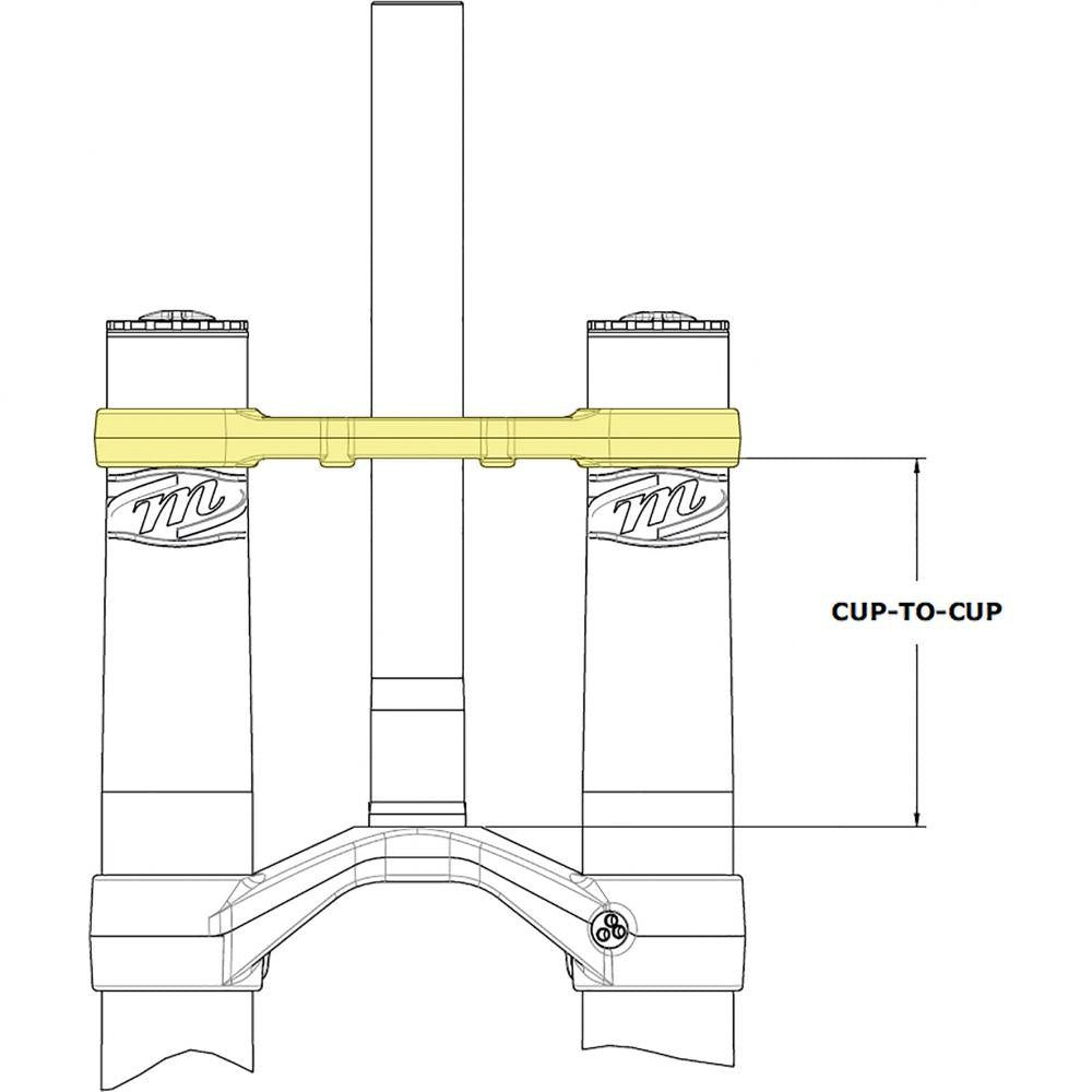 Manitou Federgabel Manitou Brücke für Dorado Expert 27,5/29 Zoll Schwarz - präzise Gabels