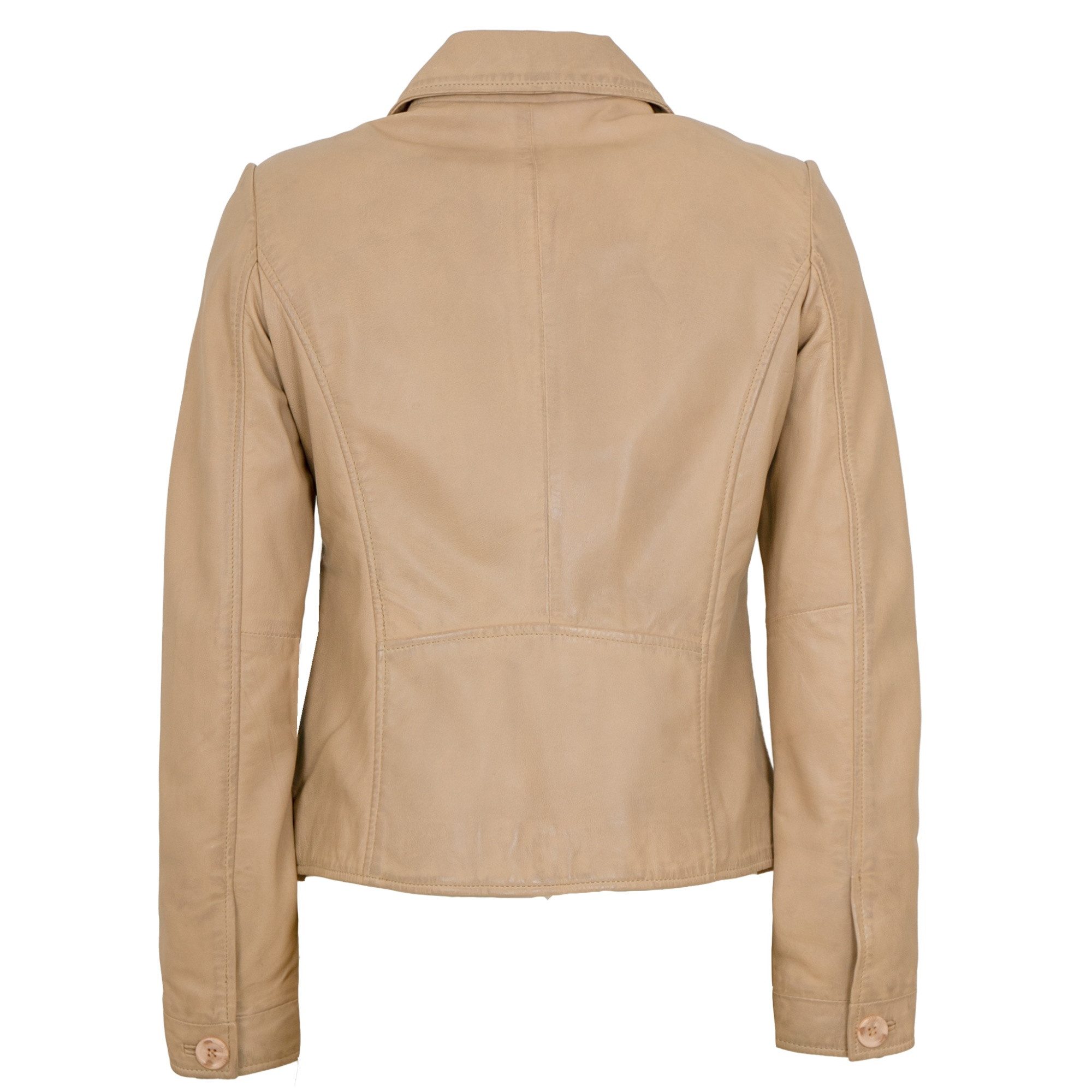 Jilani Lederjacke Wanja Jilani - Damen Lederjacke Lammnappa beige