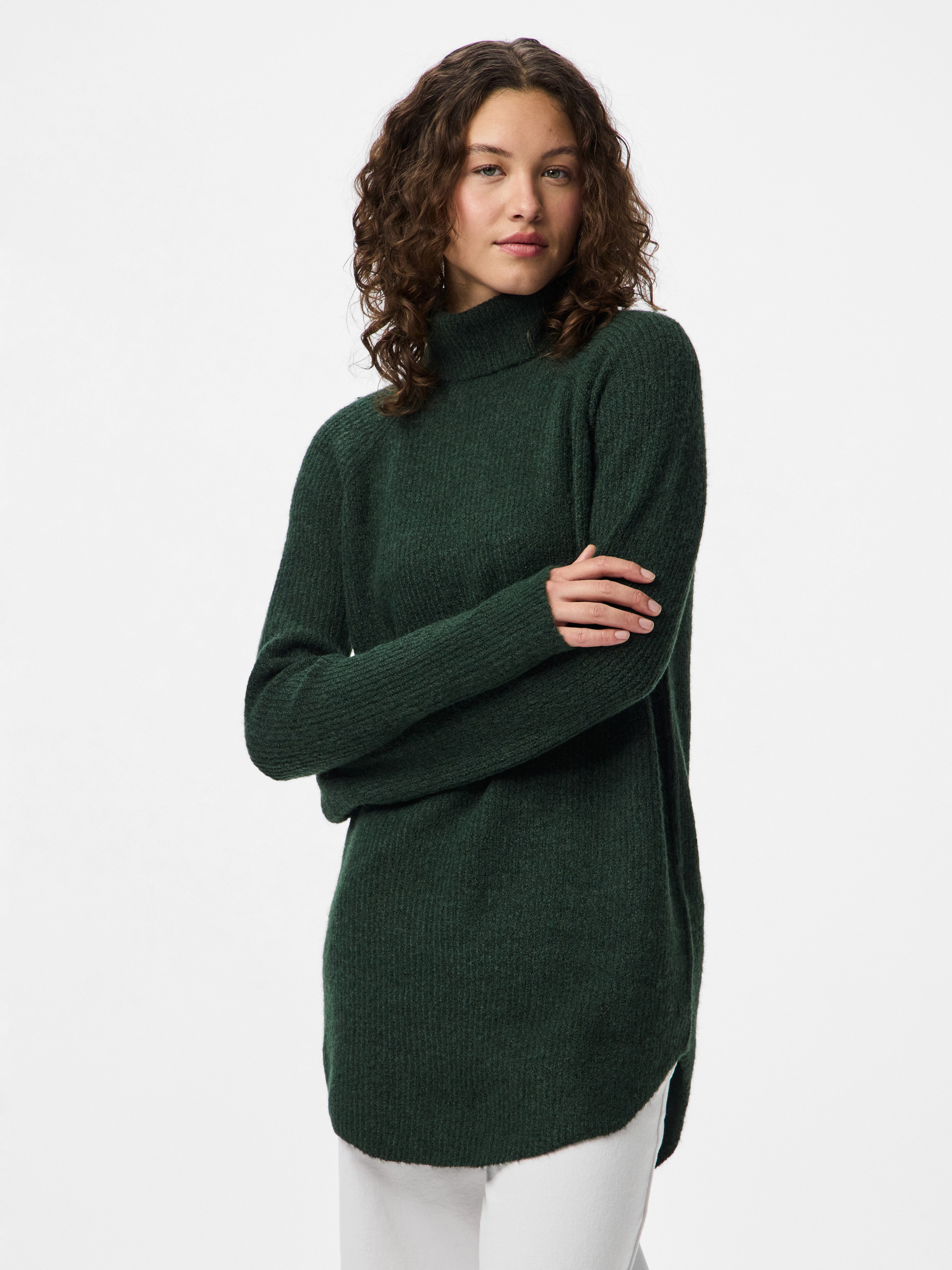 pieces Rollkragenpullover PCELLEN LS LONG KNIT günstig online kaufen
