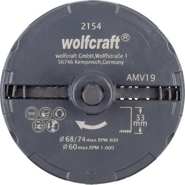Wolfcraft Bohrer- und Bitset Wolfcraft Lochsägen-Set 3-teilig Ø 60, 68, 74 mm