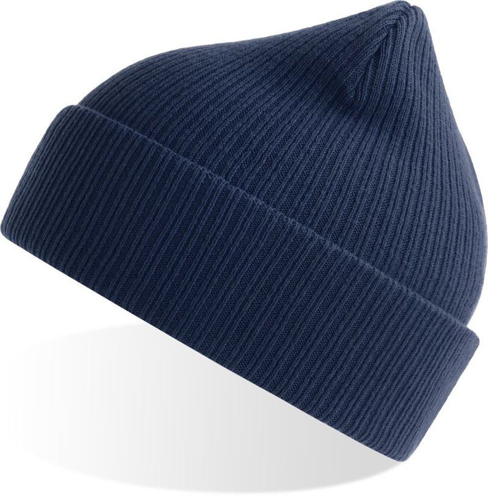 Herren Stadler Aus antiallergener Naturfaser Bio-Baumwolle Navy Beanie Modescout Beanie Strickmütze Damen