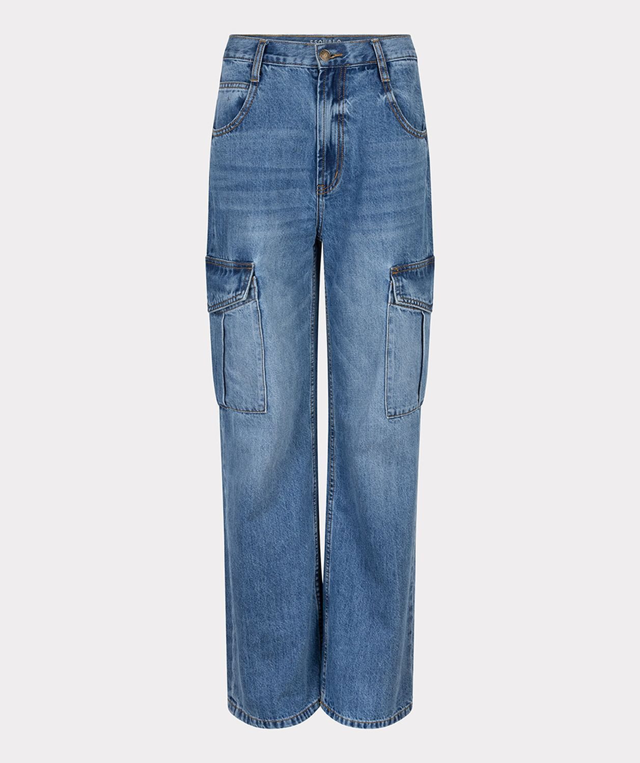 Esqualo Cargohose Esqualo Cargo-Jeans Wide Leg günstig online kaufen