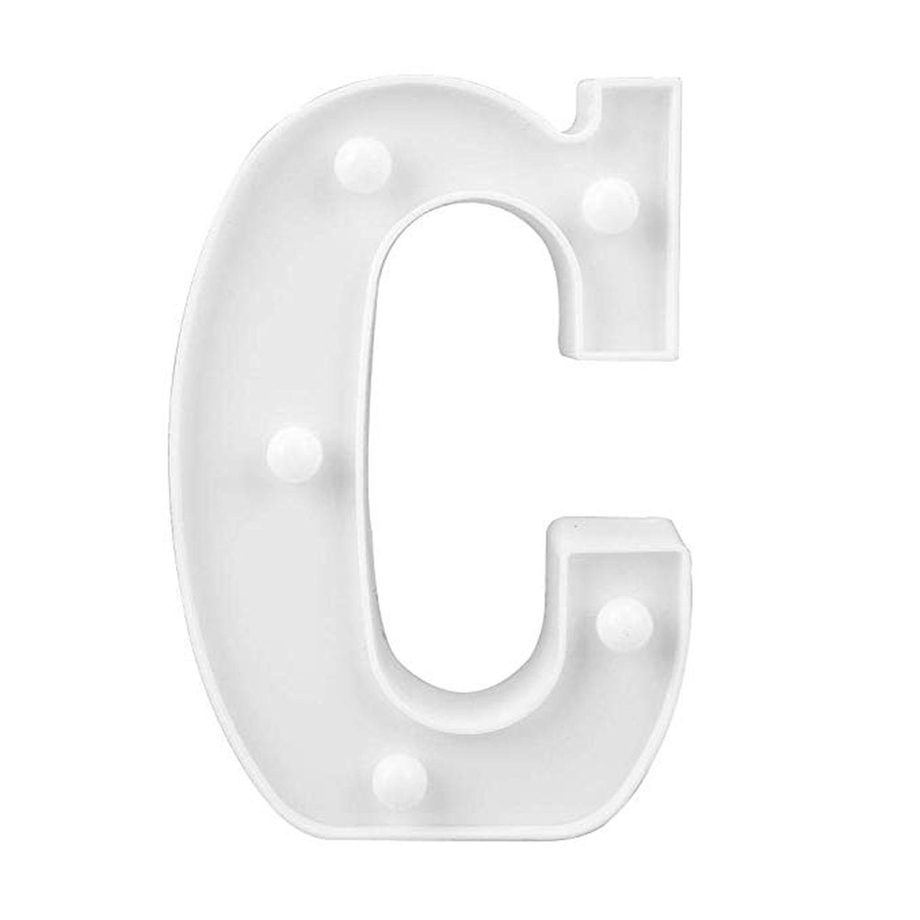 Kopper-24 LED Dekofigur LED Leuchtbuchstabe 3D, 22 cm Buchstabe C, LED günstig online kaufen