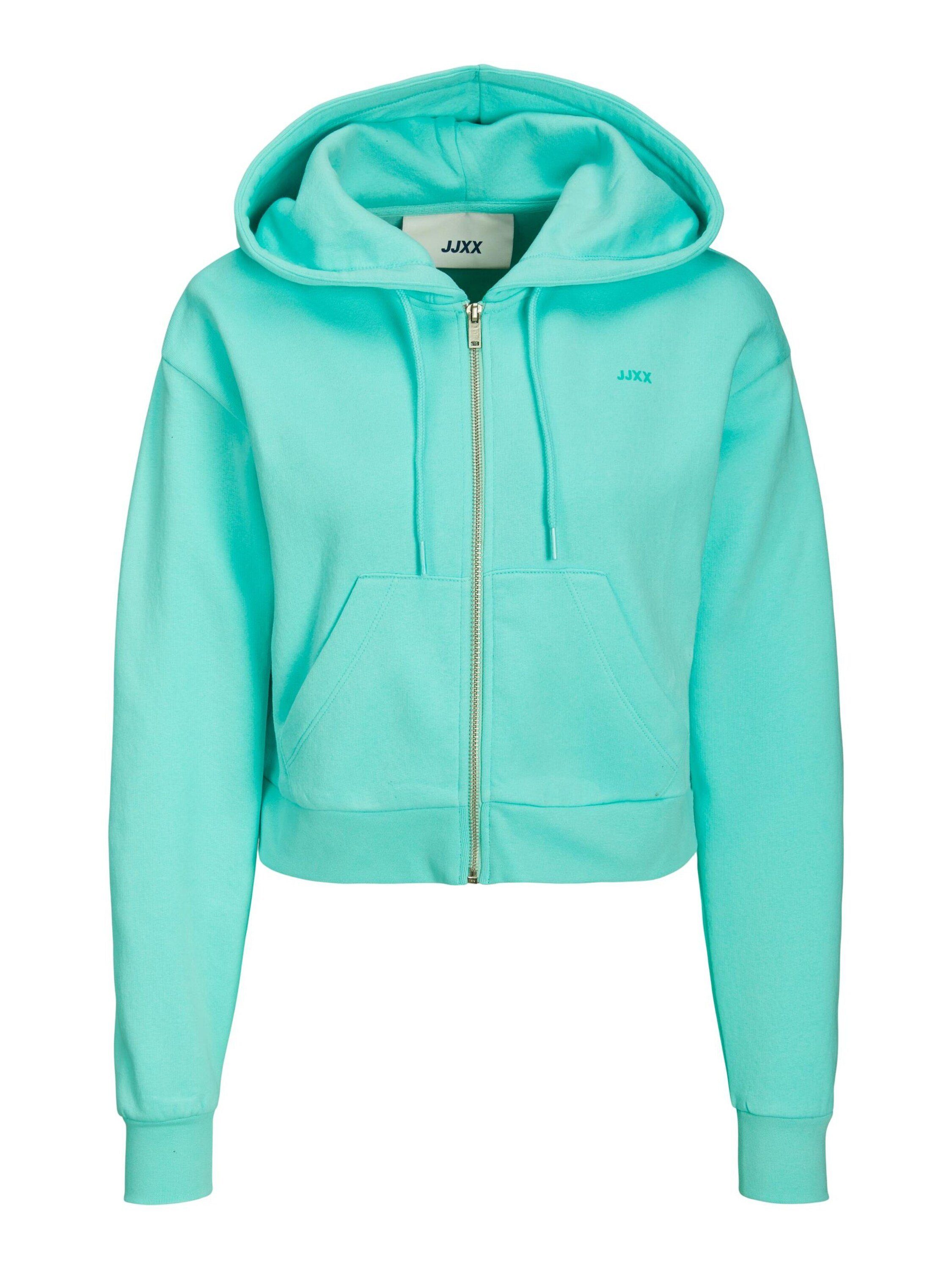 JJXX Sweatjacke Abbie (1-tlg) Plain/ohne Details Blue/TURQ Aruba