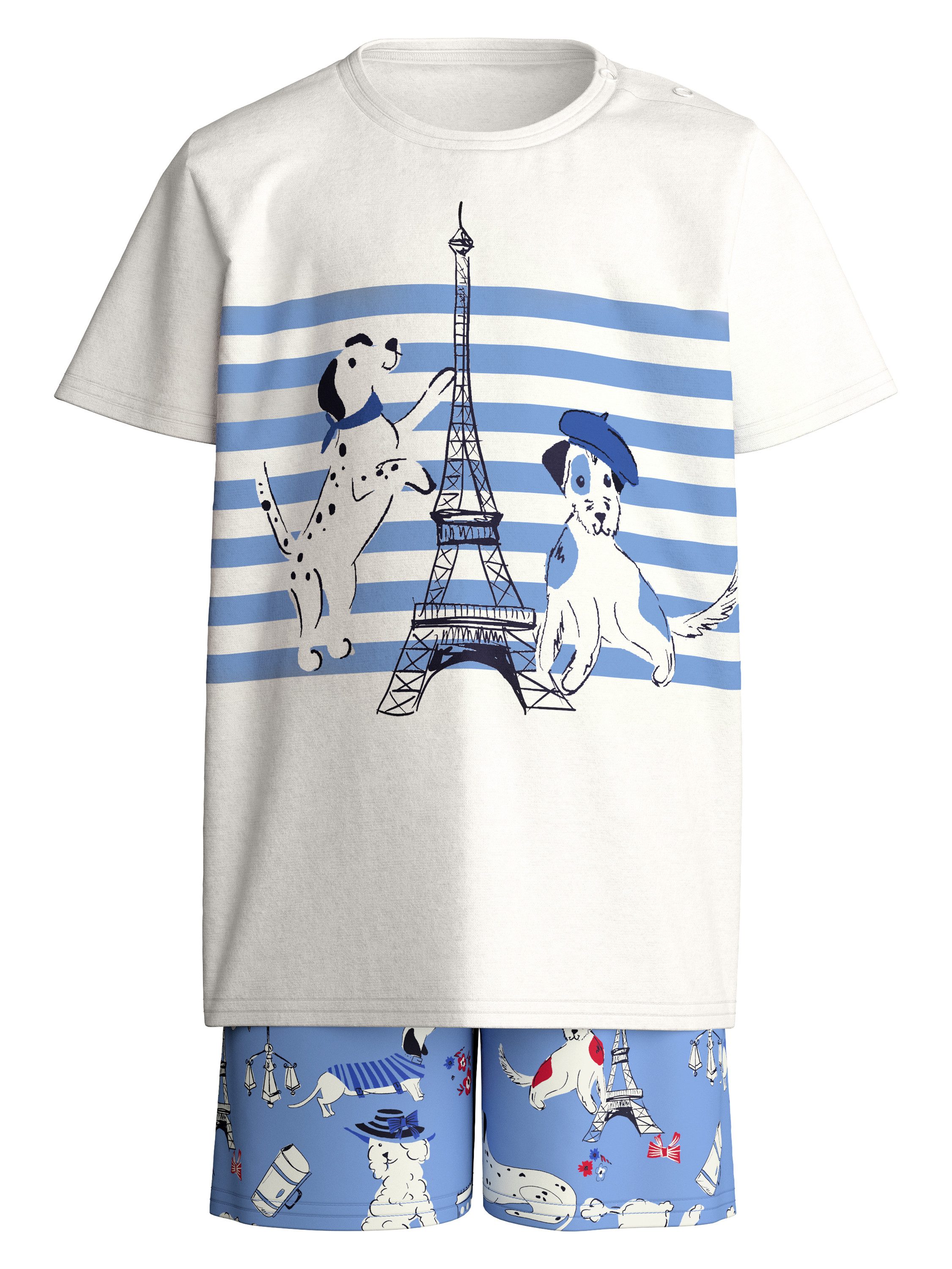 CALIDA Pyjama Dog Kinder (2 tlg) aus hochwertiger Baumwolle, atmungsaktiv, pflegeleicht