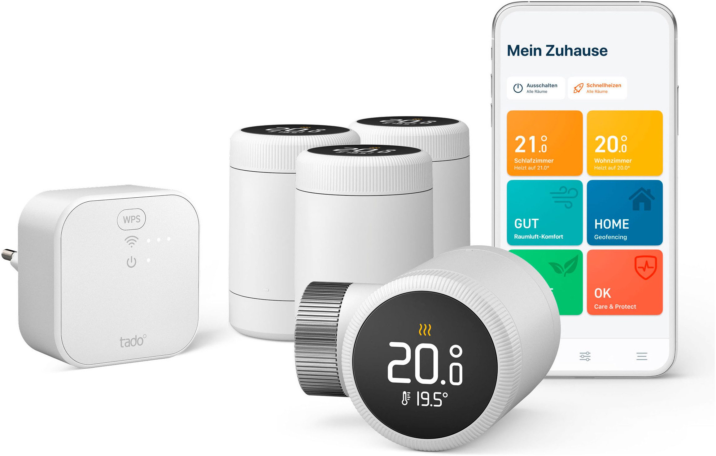 Heizkörperthermostat Heizkörper-Thermostat X - Quattro Pack + Bridge X