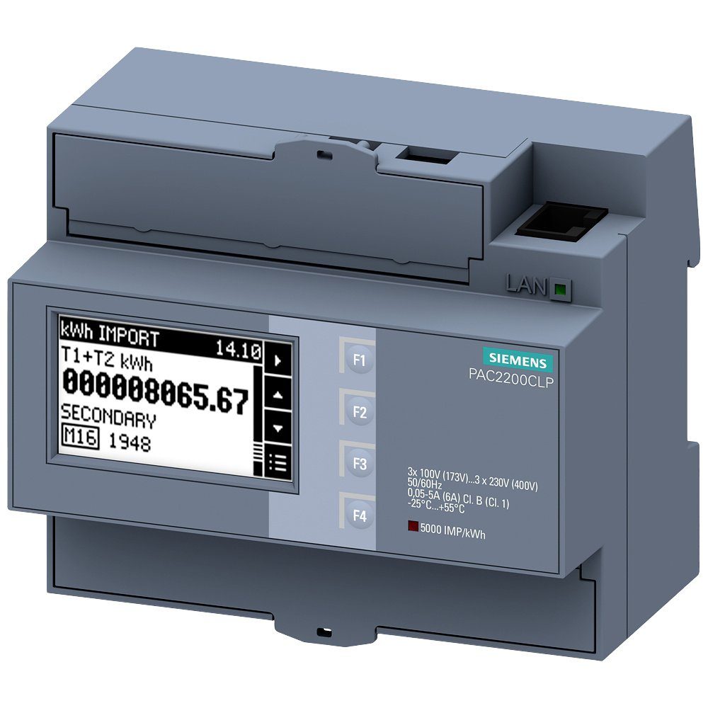 SIEMENS Anzeigegerät Siemens 7KM2200-2EA30-1JA1 Digitales Hutschienenmessgerät, 7KM2200-2EA30-1JA1