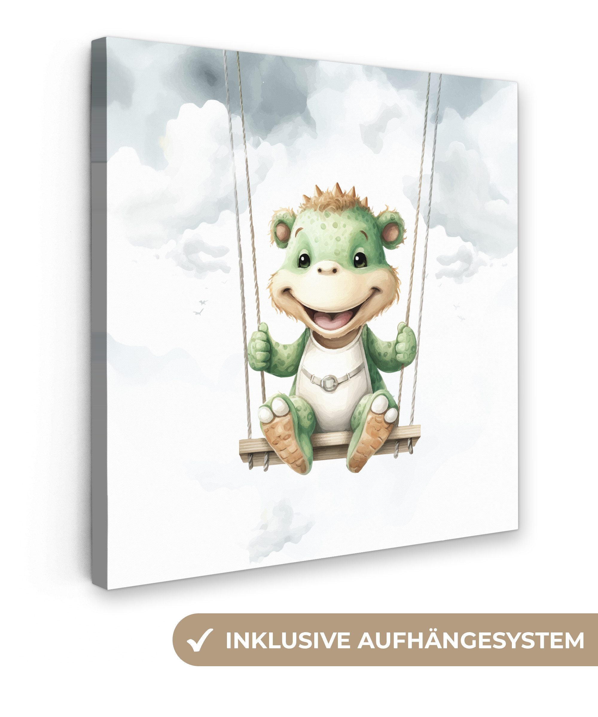 OneMillionCanvasses® Leinwandbild Drache - Tierbaby - günstig online kaufen