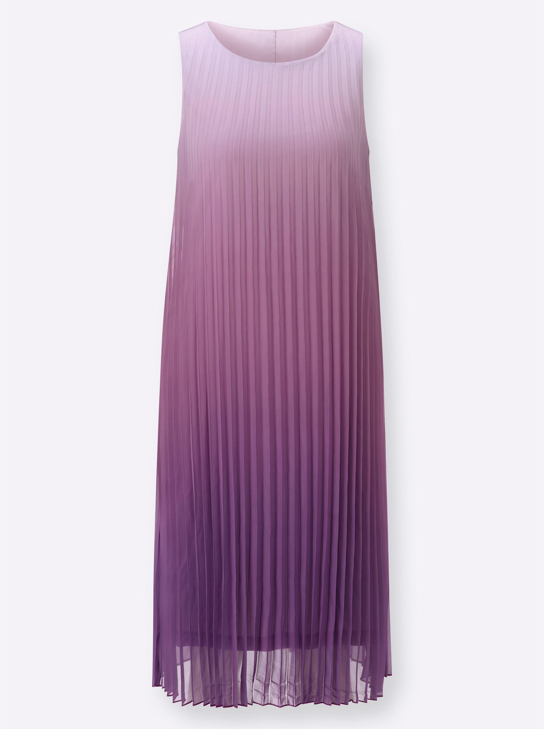 Etuikleid Plisseekleid Ärmellos