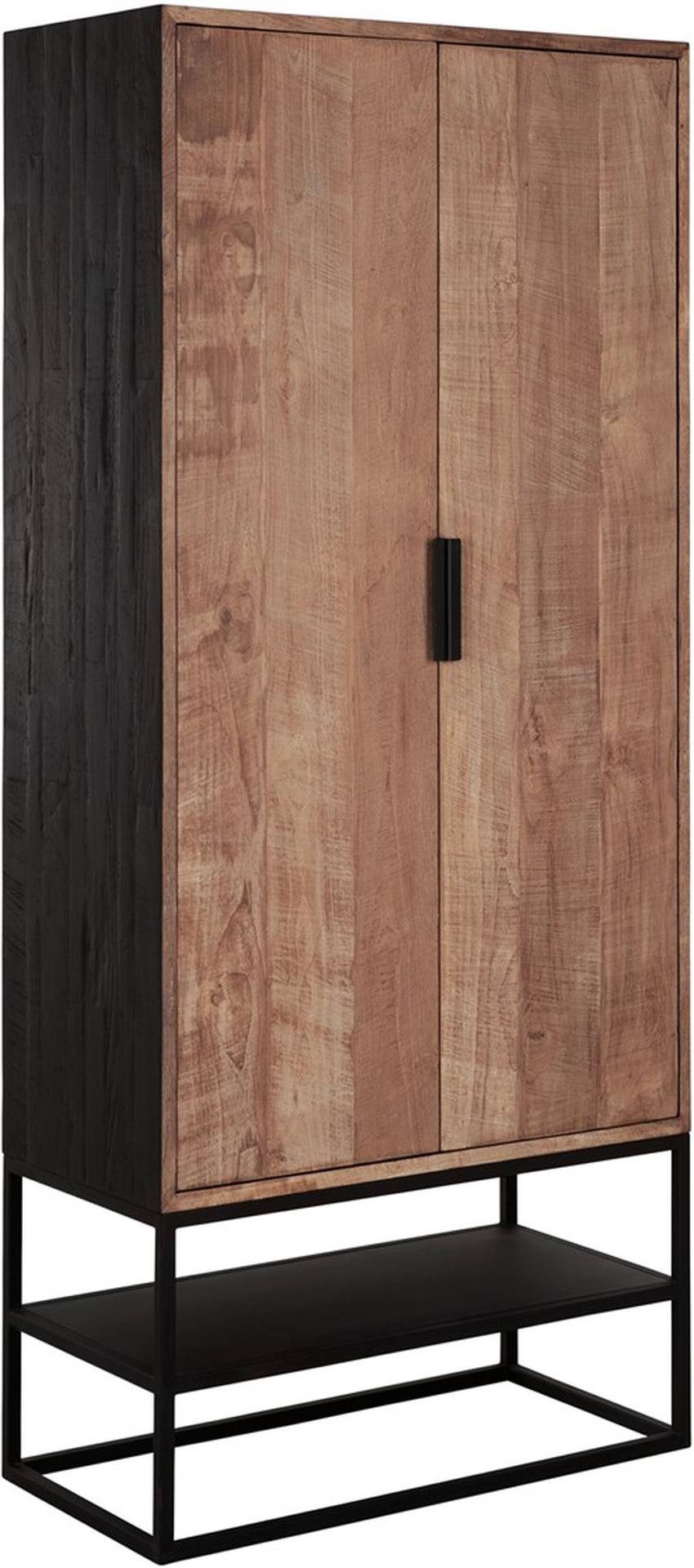 DTP Vitrine Cosmo aus recyceltem Teakholz