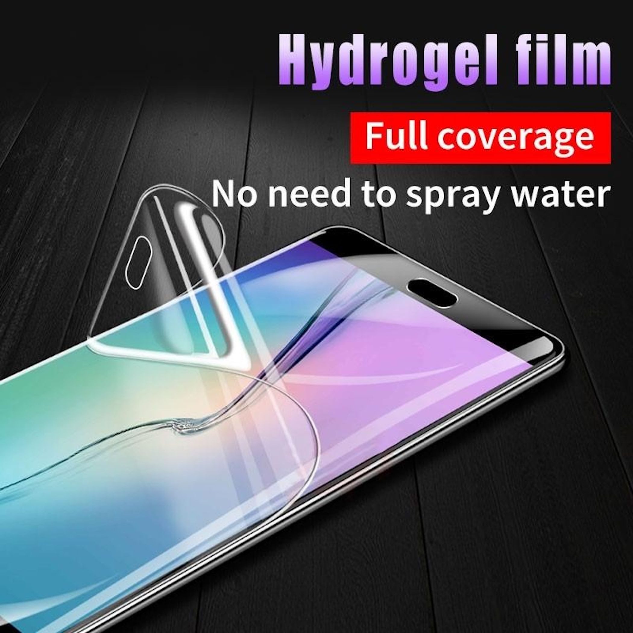 Wigento Displayschutzfolie Hydrogel für Xiaomi Redmi A7 Pro Full Cover Screen Schutz Kratzfest für Xiaomi Redmi A7 Pro, Hydrogel, Full Screen, selbstheilend