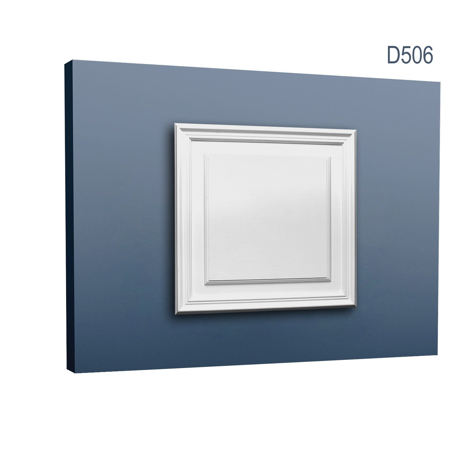 Orac Decor Deckenpaneel D506 Türaufdopplung Dekor-Element Verkleidung Wand-Paneel weiß, BxL: 43x43 cm, 0.18 qm, (Dekorpaneel, 1-tlg., Stuck-Wandpaneel Türpaneel Zierelement Dekorelement) weiß vorgrundiert